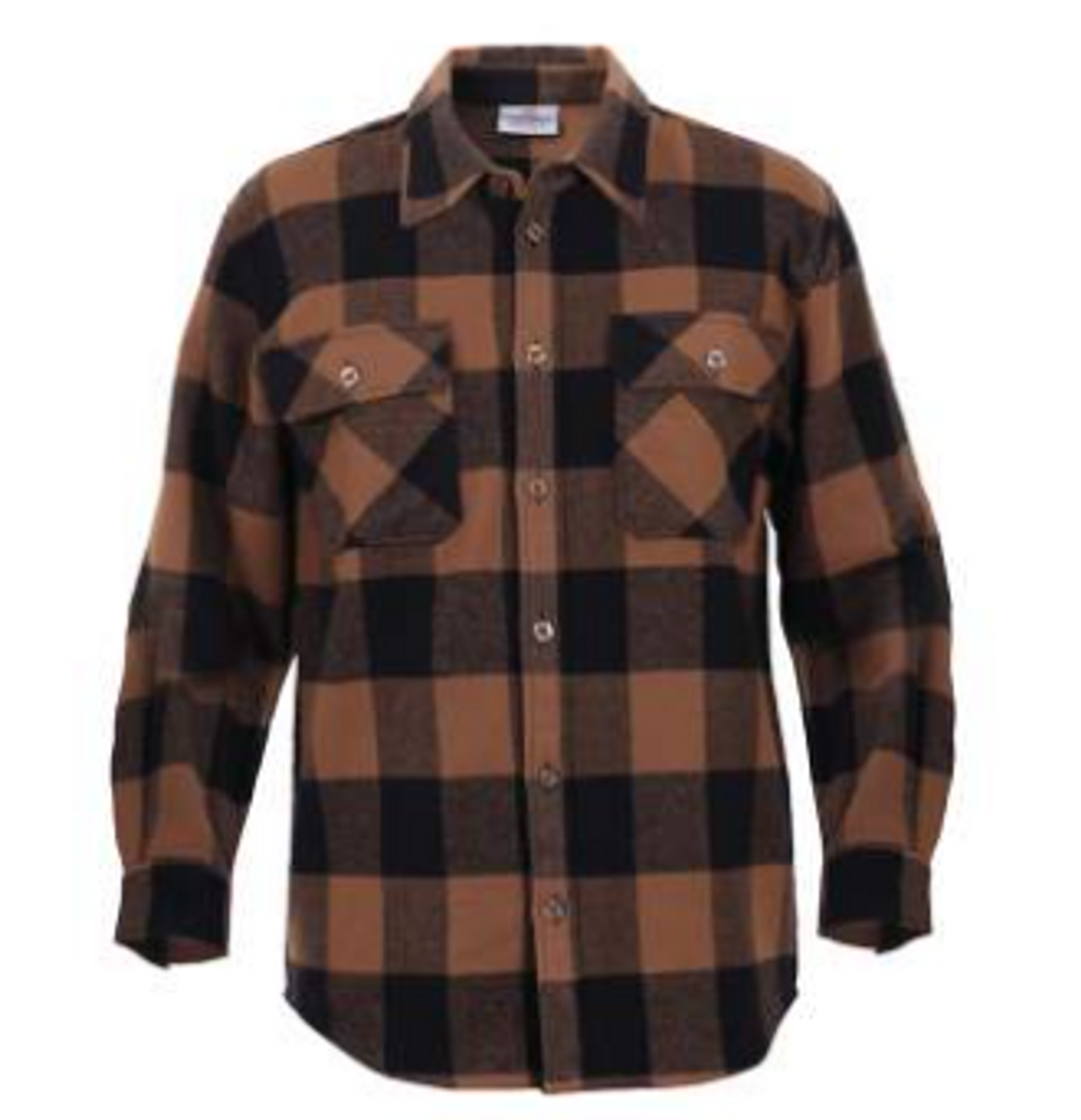 Rothco Extra Heavyweight Buffalo Plaid Flannel Shirt - Brown
