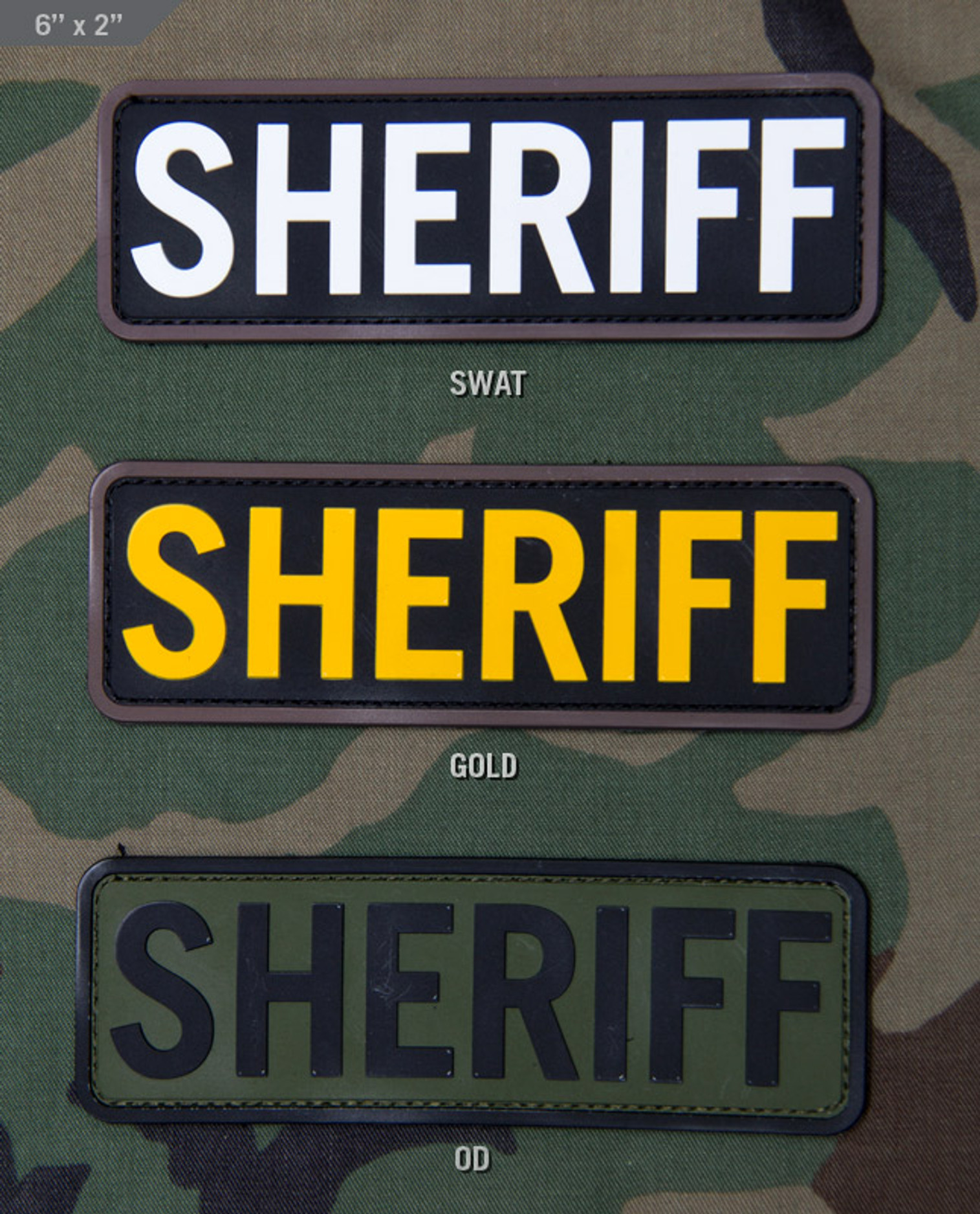 SHERIFF 6x2 PVC - Morale Patch