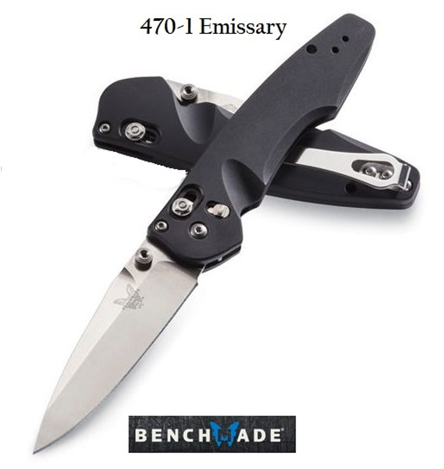 Benchmade Emissary Folding Knife Assisted Opening S30V Aluminum Black
