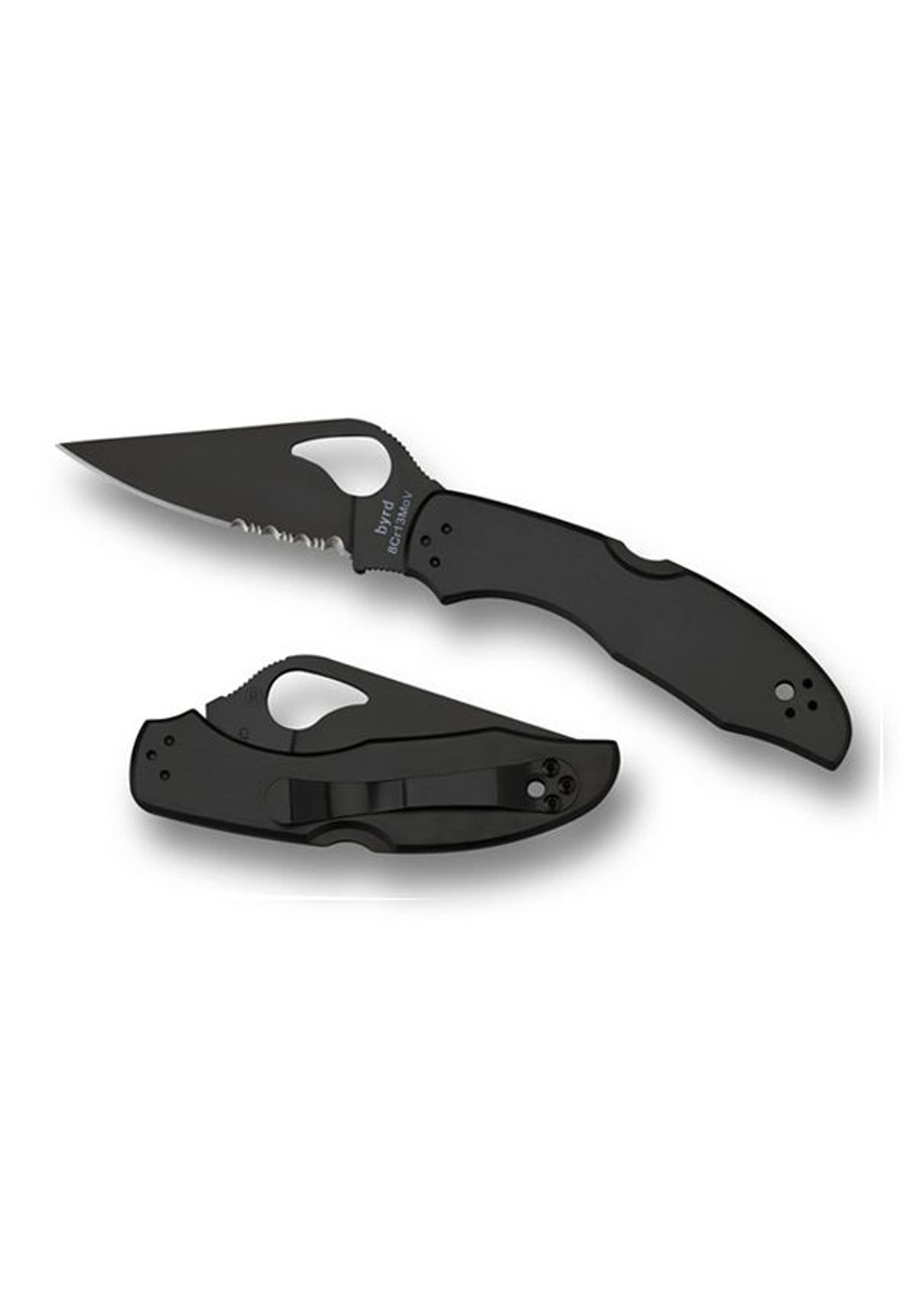 Spyderco Meadowlark2 Stainless Steel Combo Edge Folding Knife