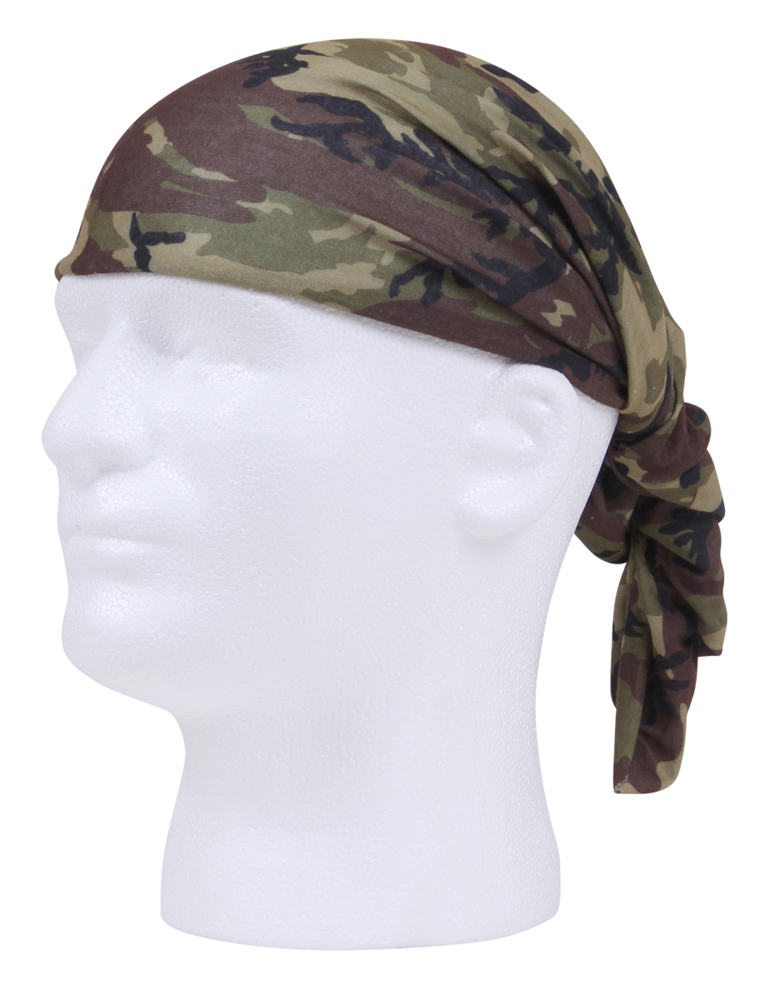 Rothco Multi-Use Neck Gaiter and Face Covering Tactical Wrap - Woodland Camo