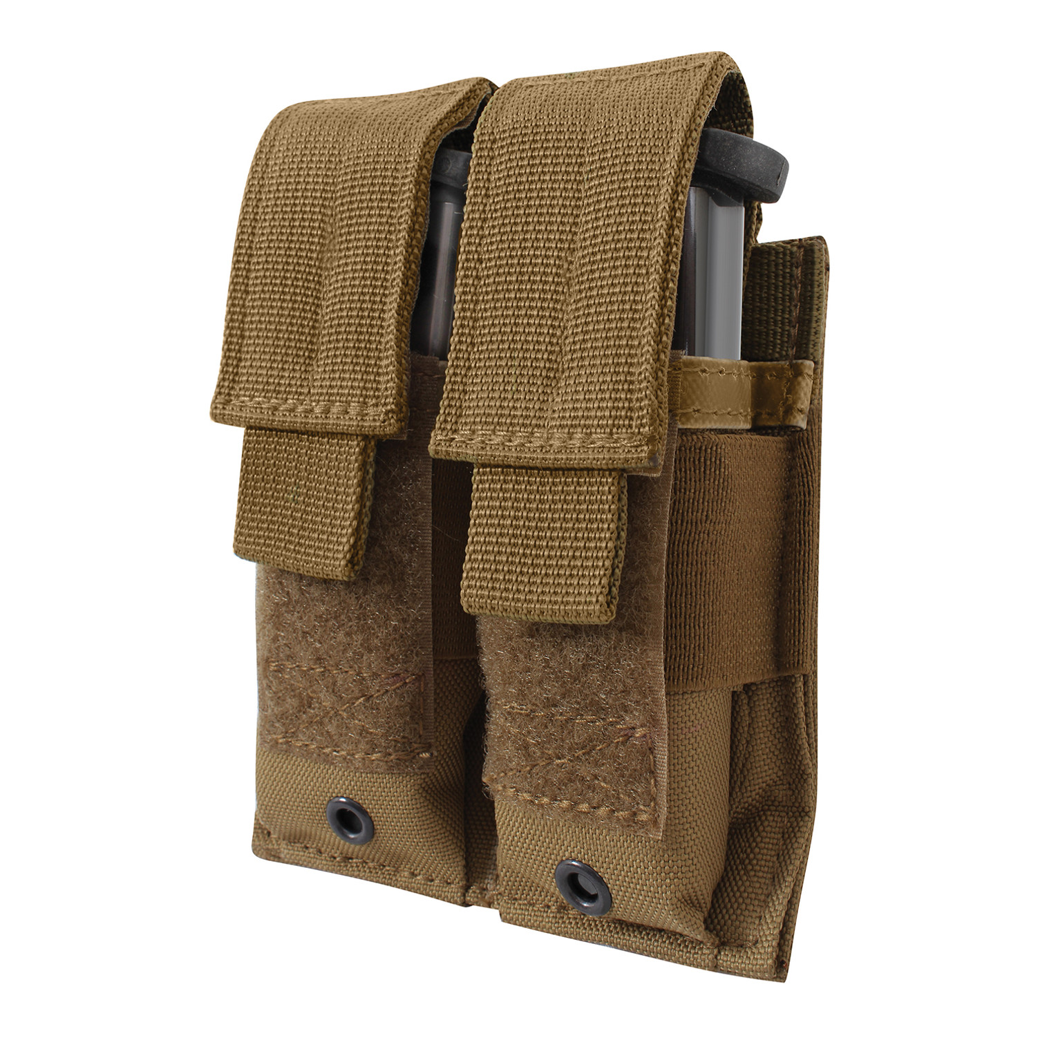 Rothco MOLLE Double Pistol Mag Pouch - Coyote Brown