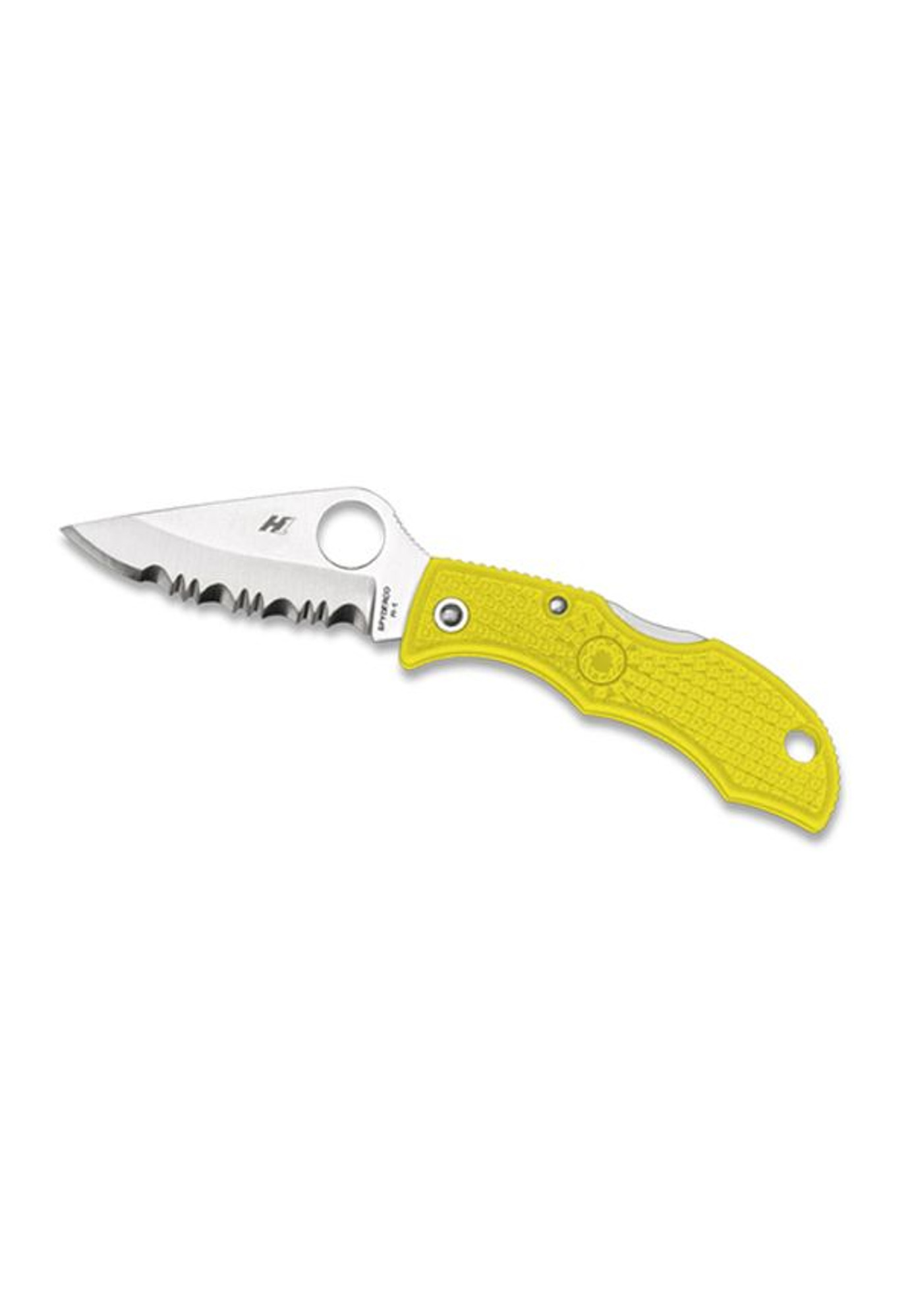 Spyderco Ladybug3 Yellow FRN H-1 Spyder Edge Folding Knife