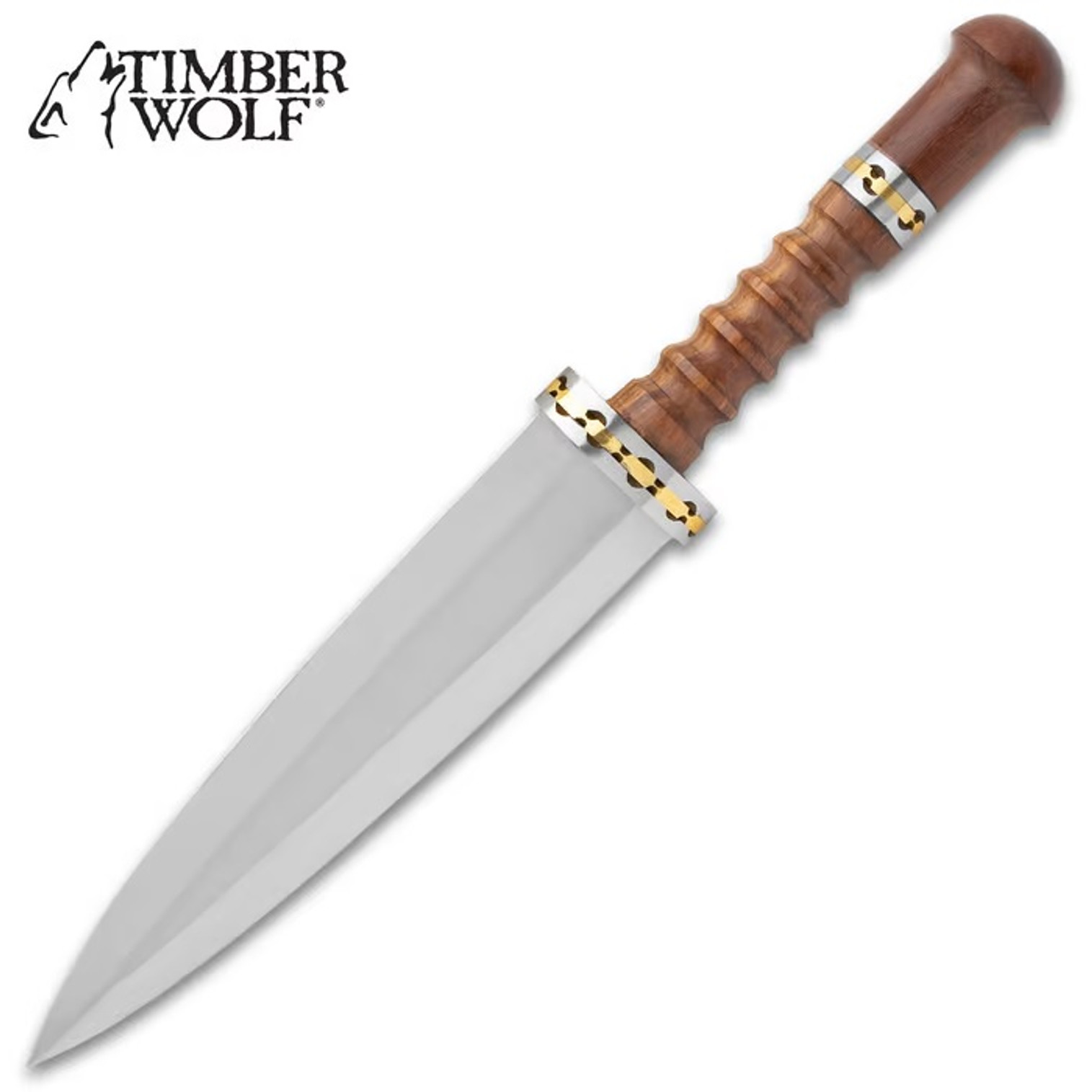 Timber Wolf Emerald Stripe Bowie Knife And Sheath