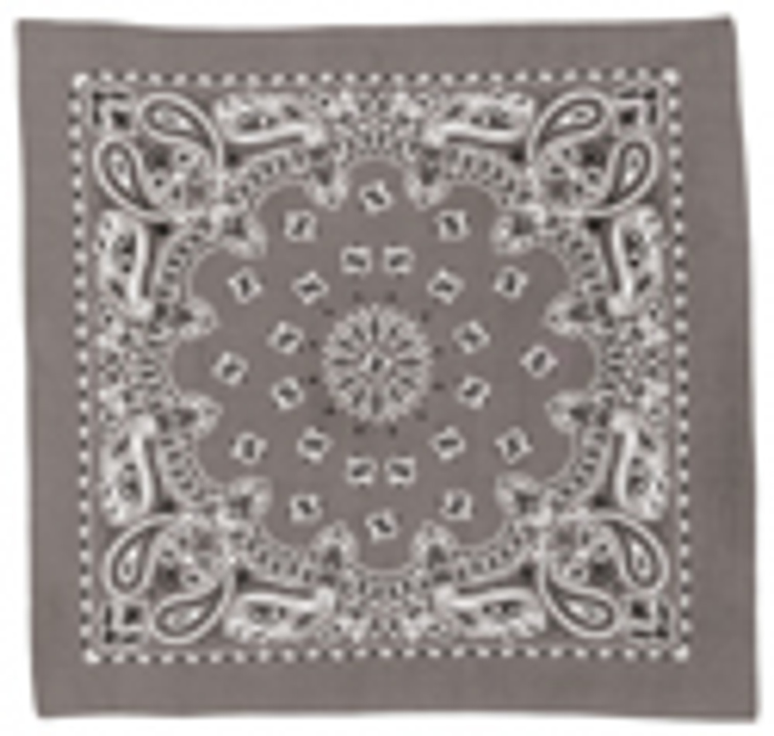 Rothco Trainmen Paisley Bandana - 22" X 22" - Grey