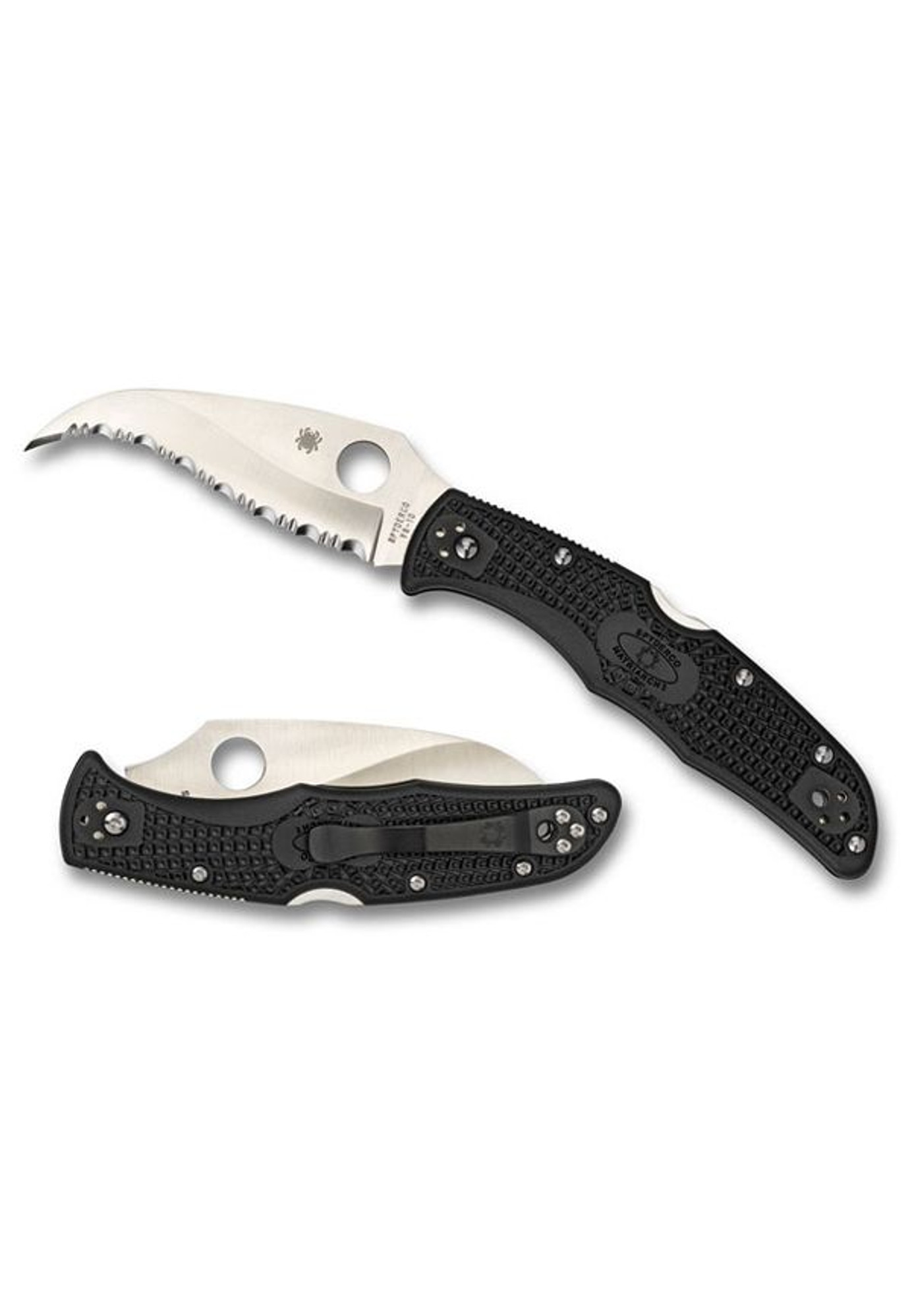 Spyderco Matriarch 2 Lightweight Black FRN Spyder Edge Folding Knife