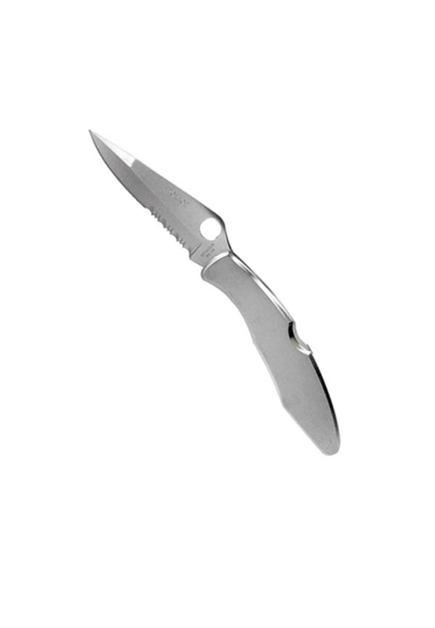 Spyderco Police Model SS Combo Edge Folding Knife