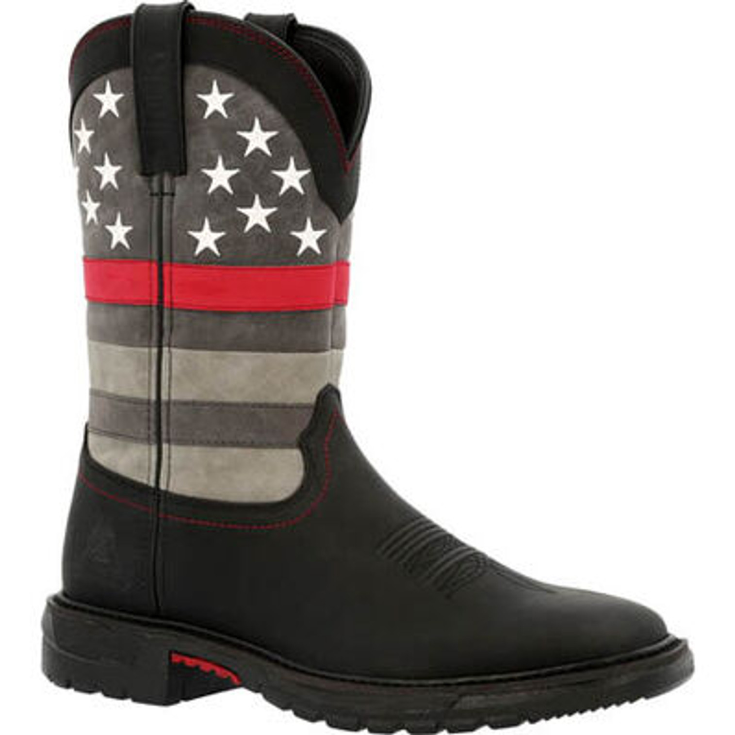 Rocky Red Line Western Boot -black