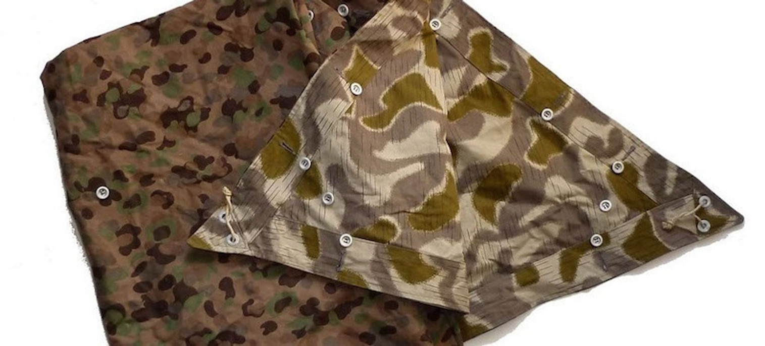 1971 Austrian Armed Forces Zeltbahn Camouflage Shelter Poncho