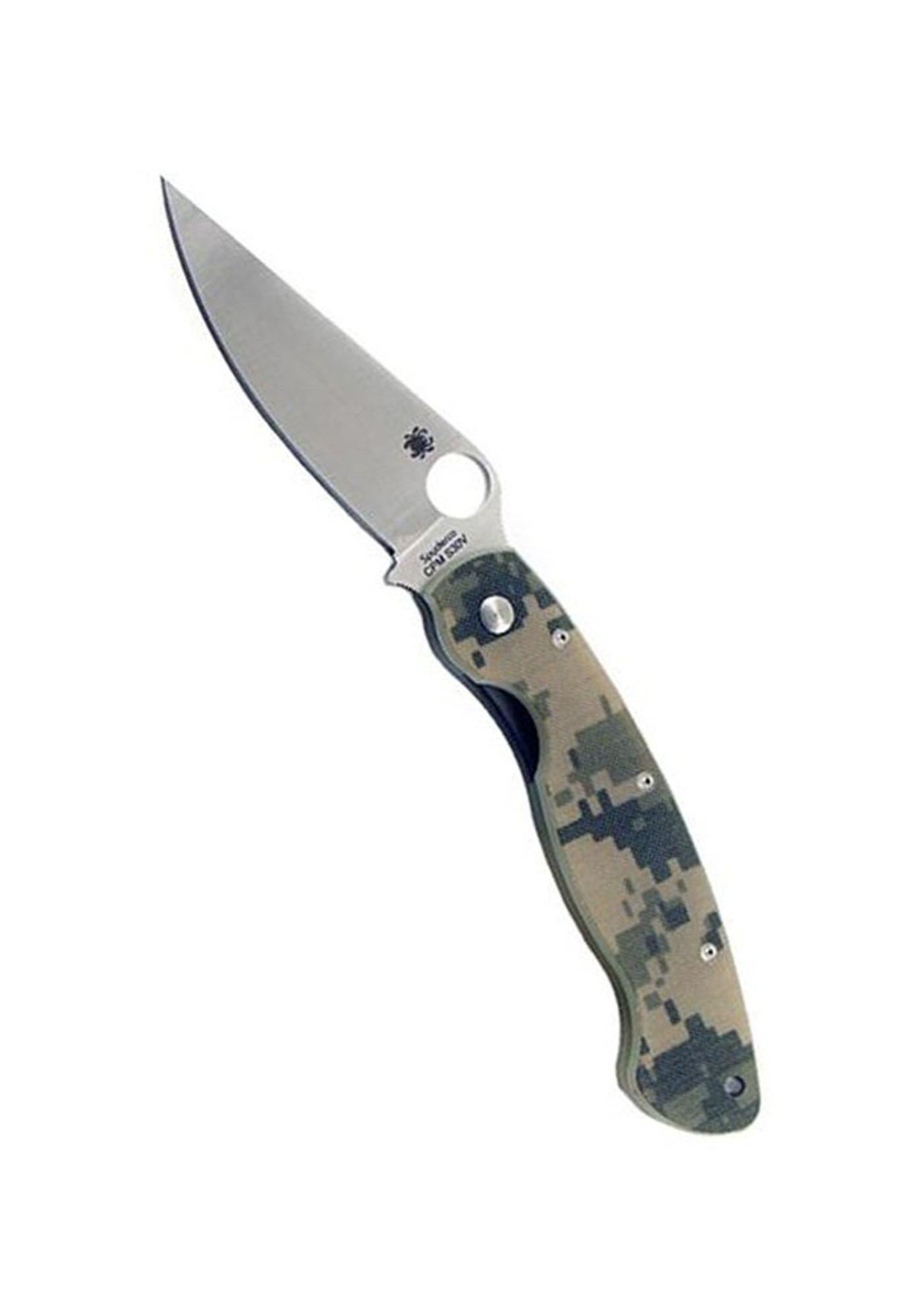 Spyderco Military Model Camo G-10 Plain Edge