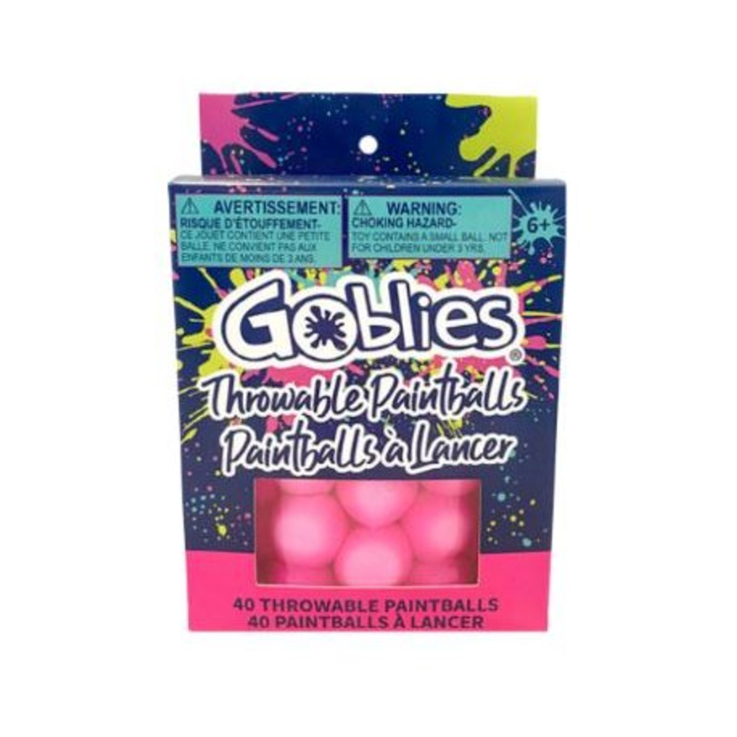 Goblies Throwable Paintballs - 40 Count - Pink