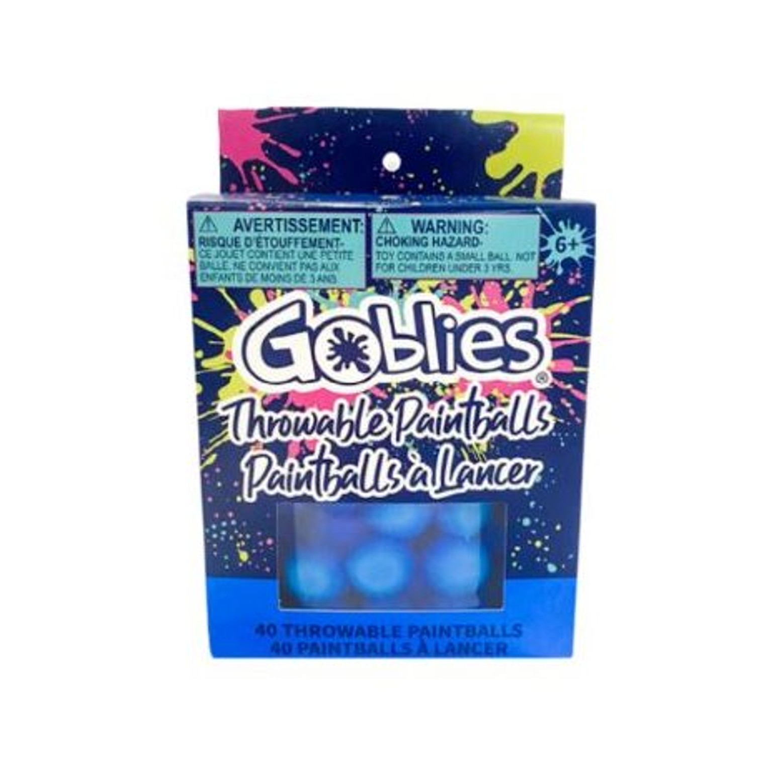 Goblies Throwable Paintballs - 40 Count - Blue