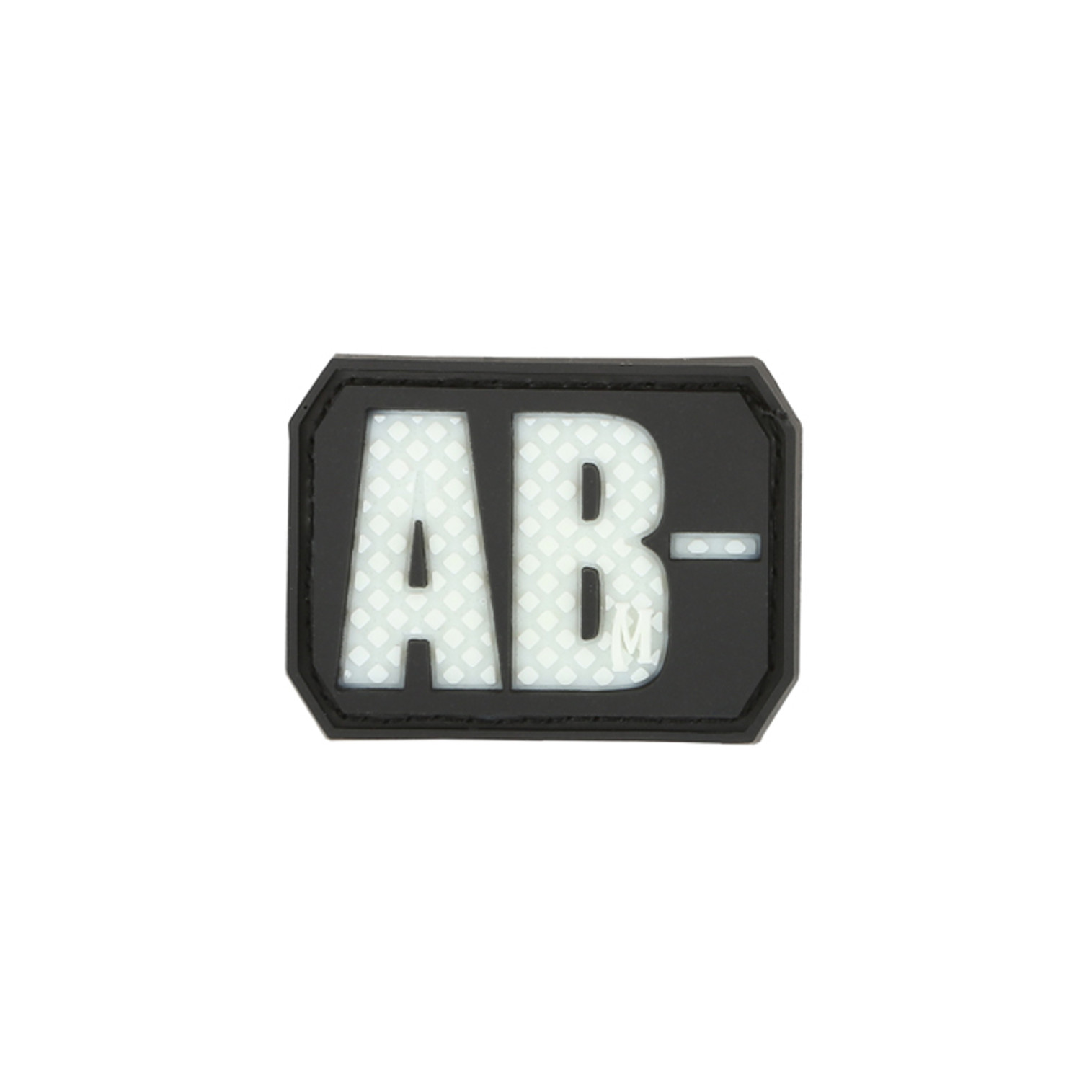 AB- Blood Type PVC - Morale patch - Glow In The Dark