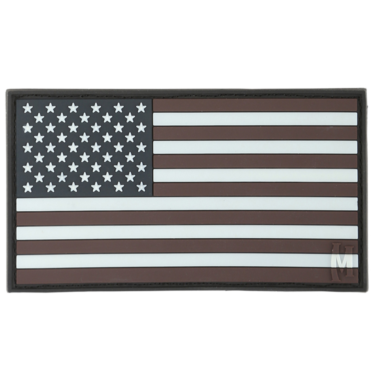 US Flag 3.25" PVC - Morale Patch - Glow In The Dark