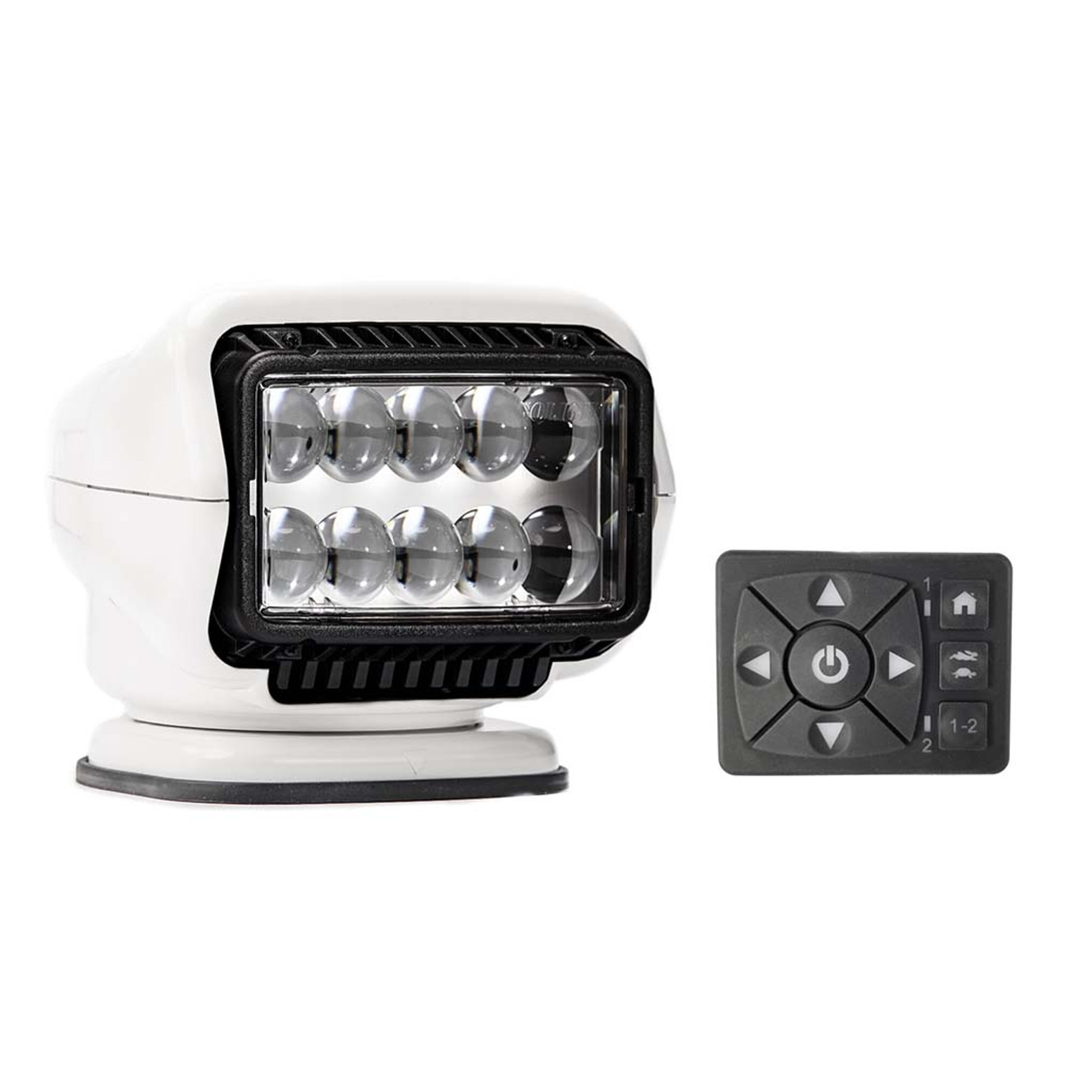 Golight Stryker ST Series Permanent Mount White 12V LED w/Hard Wired Dash Mount Remote