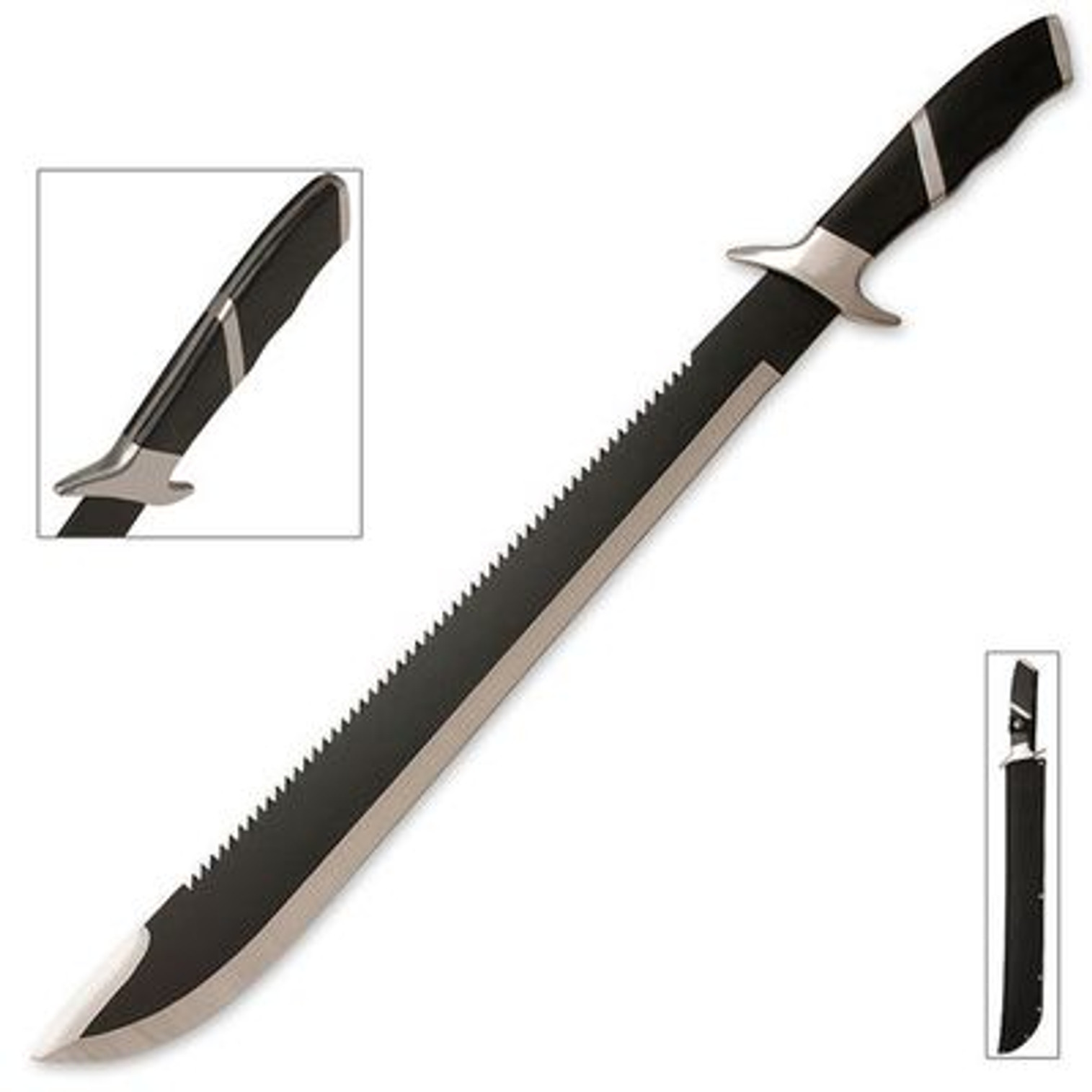 War Hunter Sawback Blade Machete & Sheath