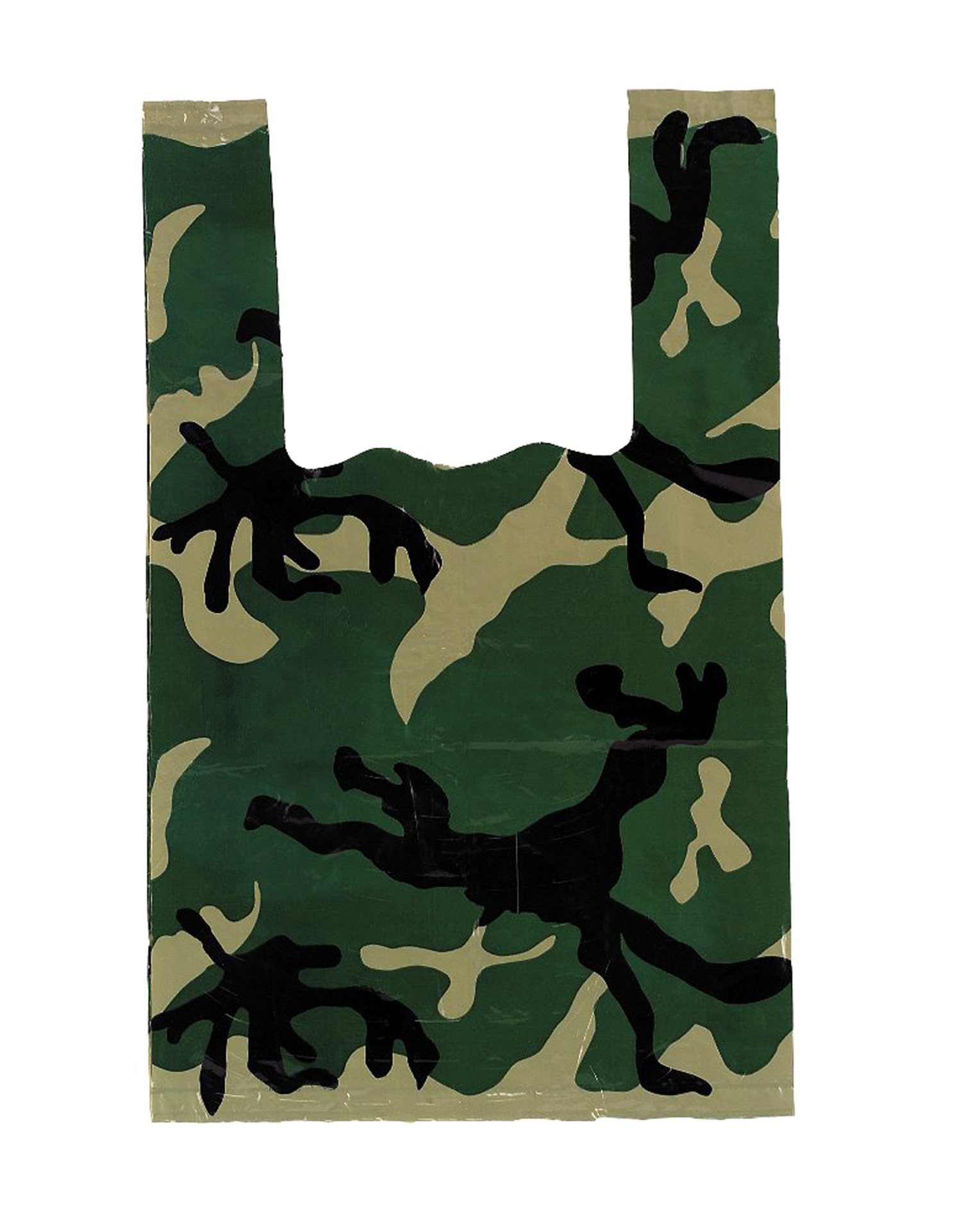 Rothco Small Woodland Camo Shopping Bags - Bag of 100