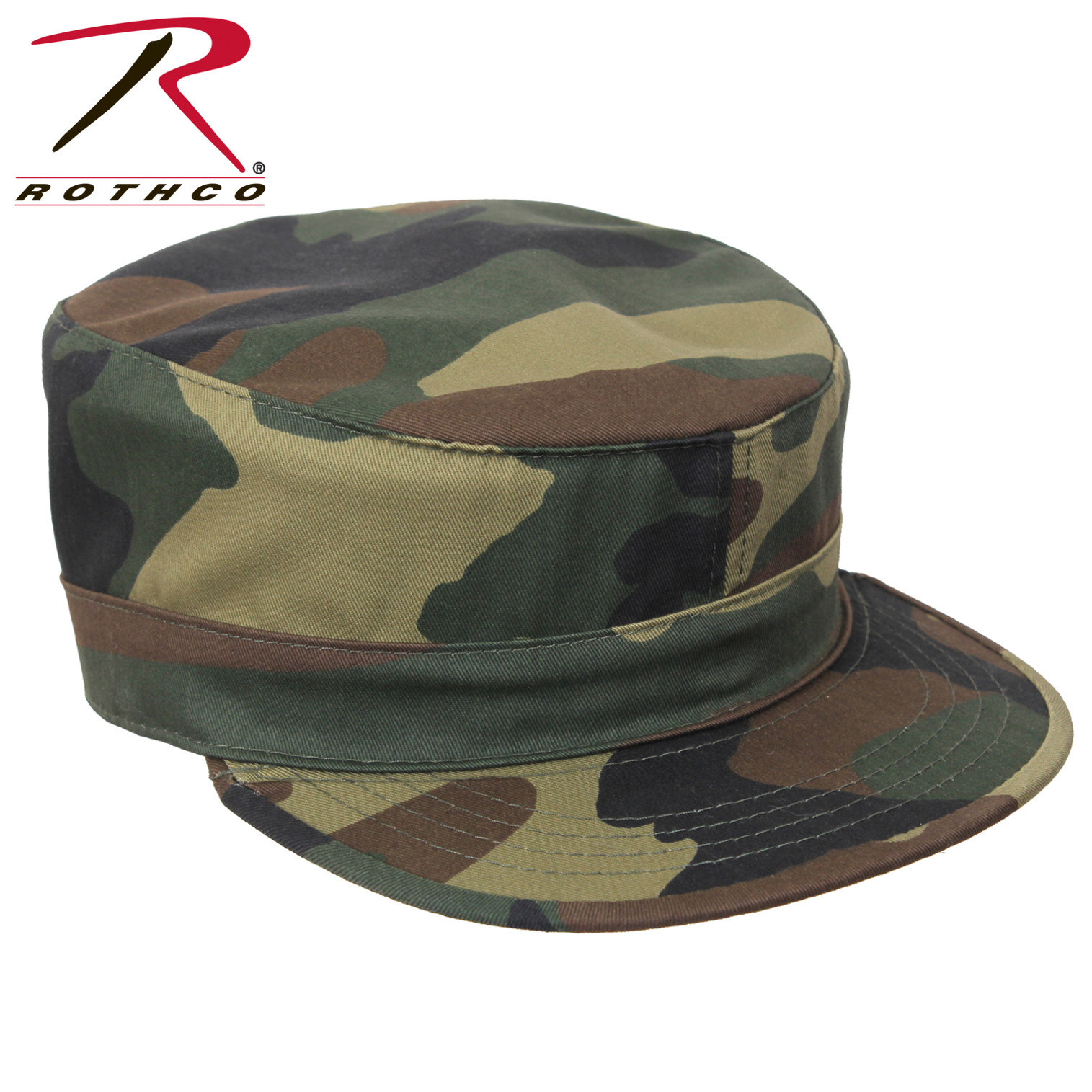 Rothco Adjustable Camo Fatigue Cap - Woodland Camo