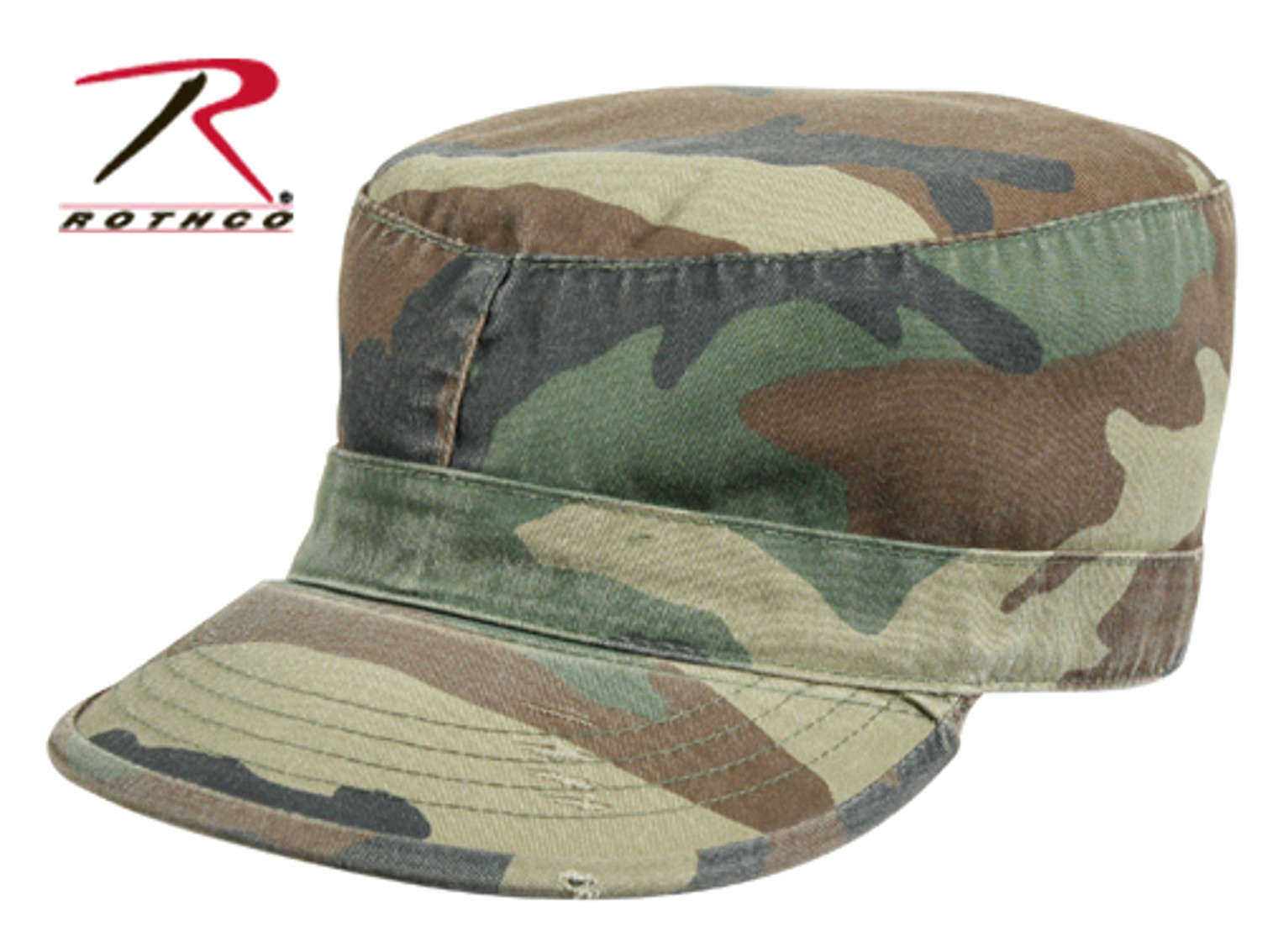 Rothco Vintage Camo Fatigue Caps - Woodland Camo