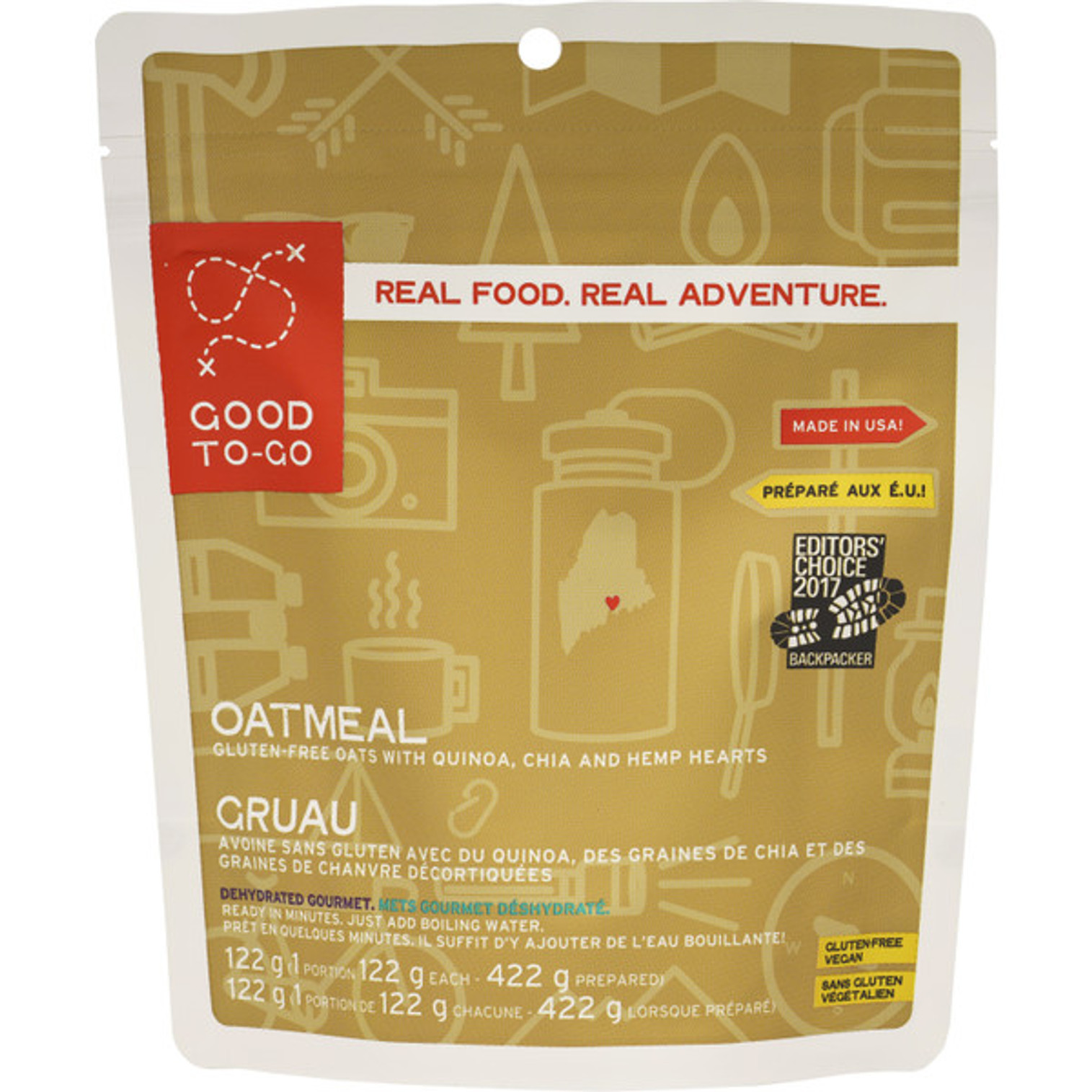 Oatmeal - 1 Serving (6 Unit Case)