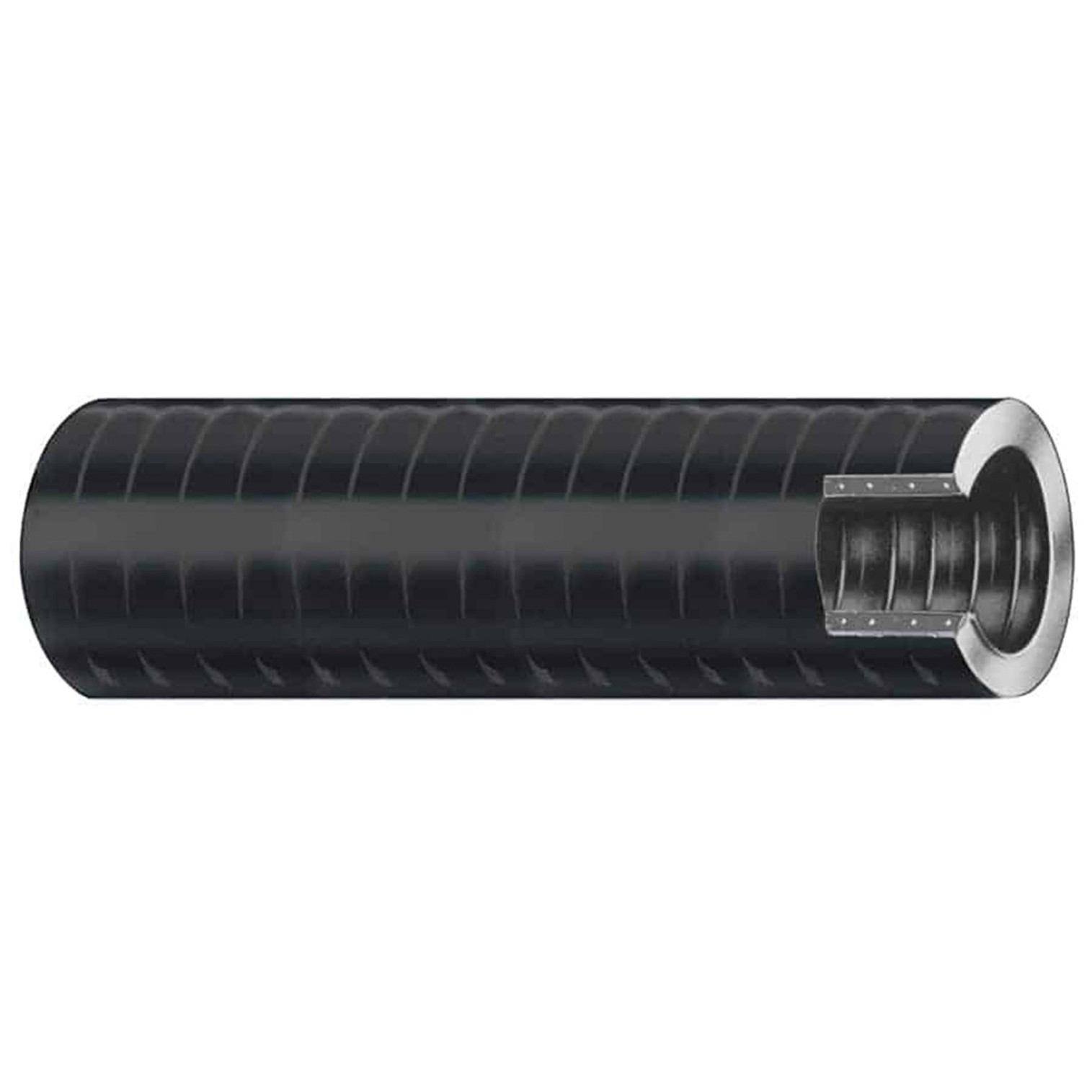 Trident Marine 3/4" x 50' Box VAC XHD Bilge & Live Well Hose - Black, FDA, PVC, Smooth, Hard Helix, Flexible