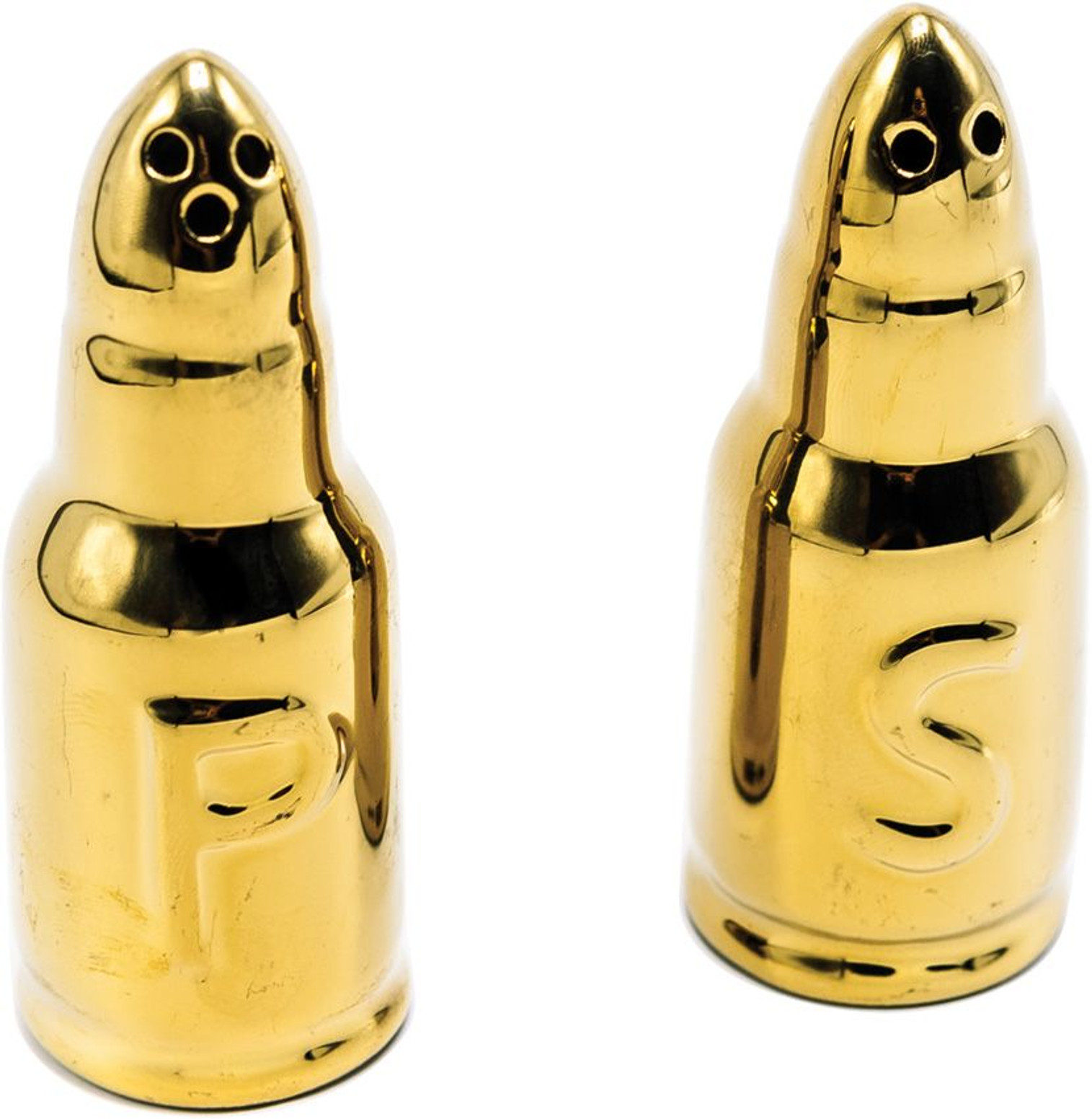 Caliber Gourmet Salt Pepper Shakers Bullet