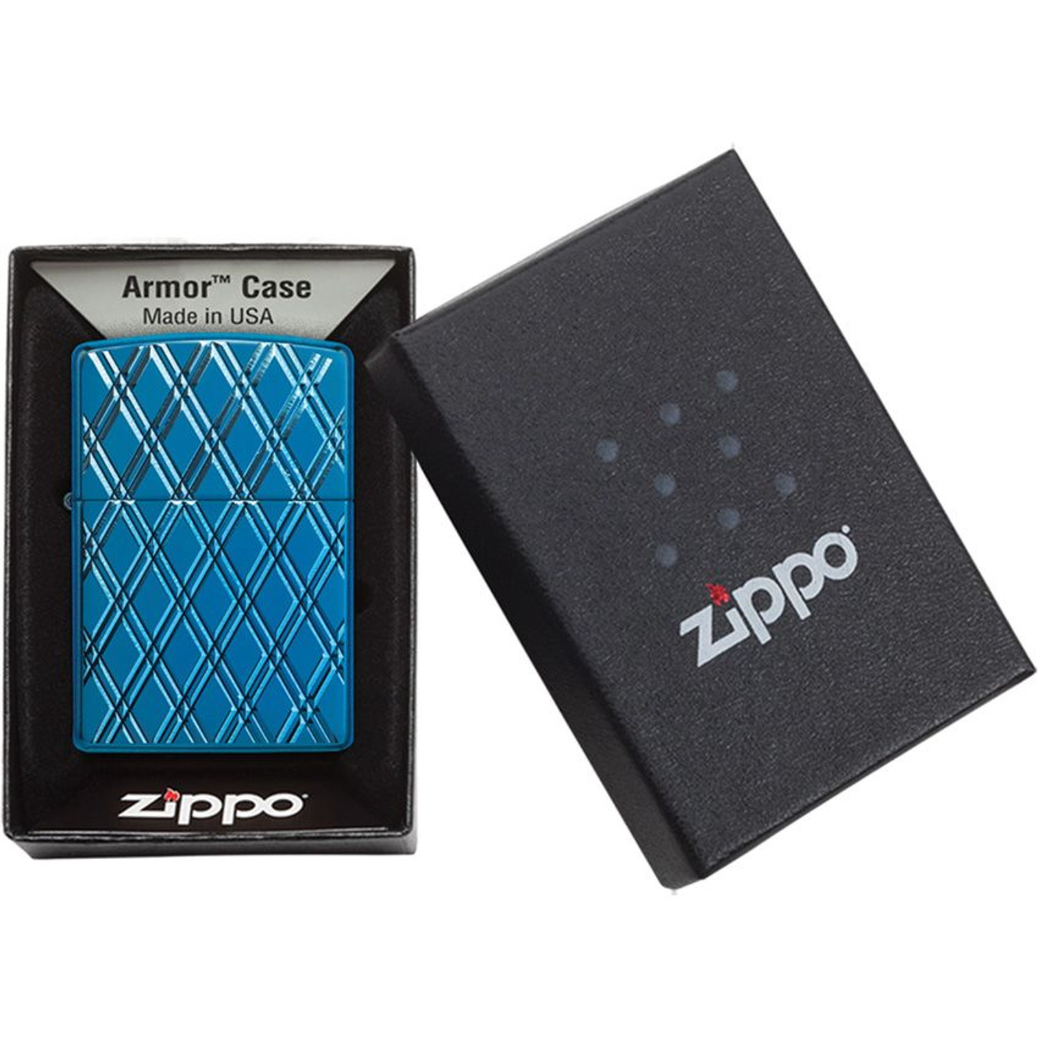 Zippo Blue Diamonds Lighter