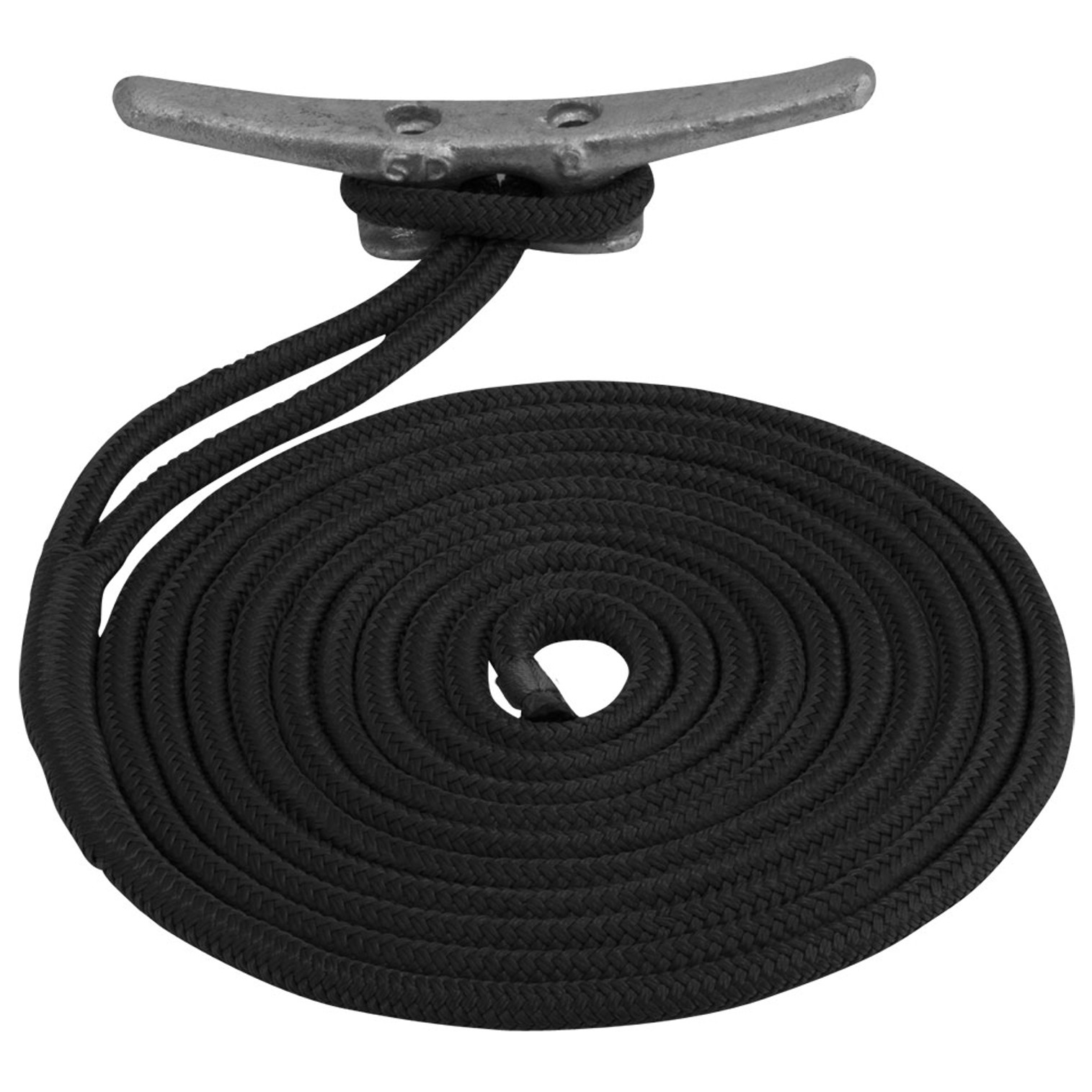 Sea-Dog Double Braided Nylon Dock Line - 3/4" x 25' - Black