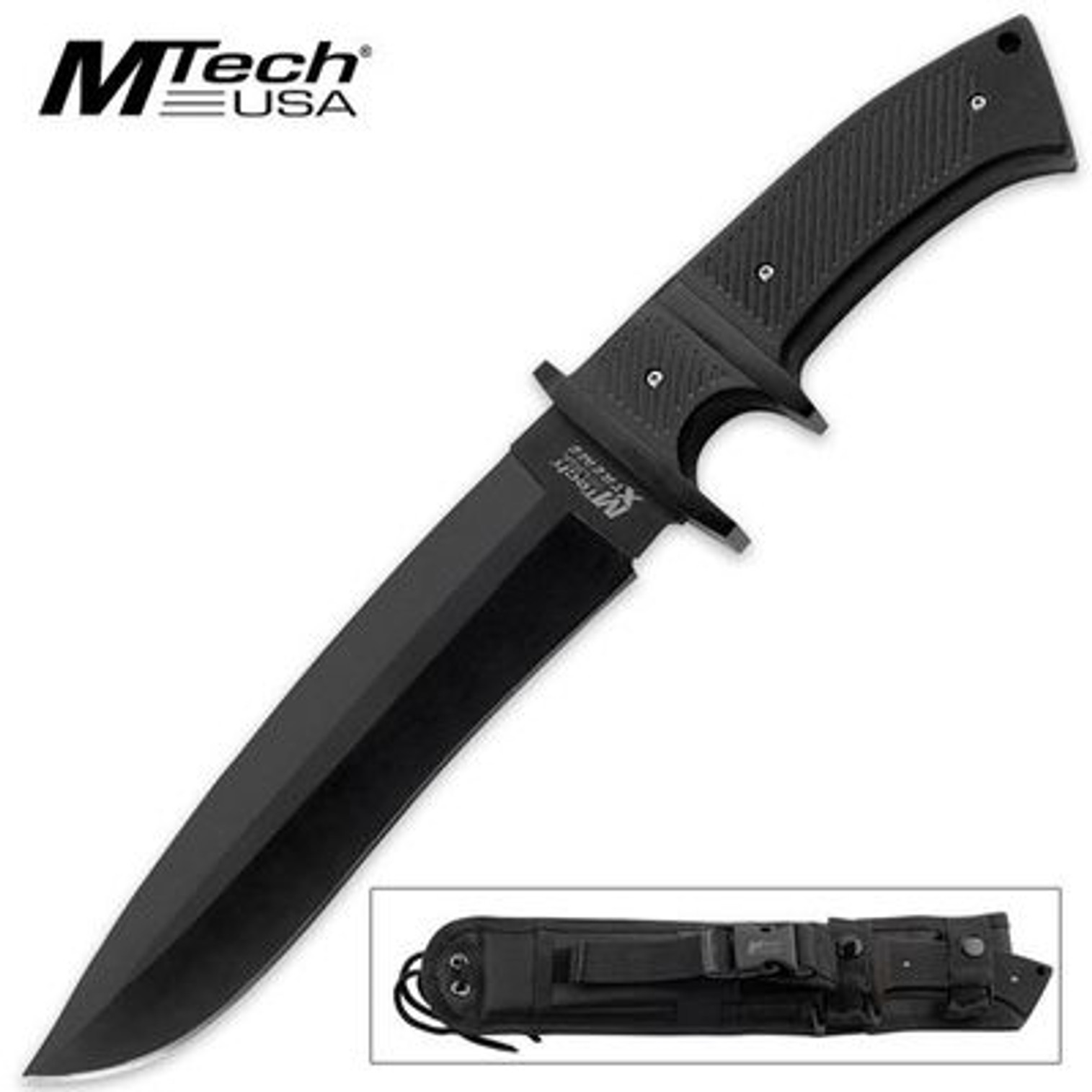 MTech Xtreme 13-Inch Tactical Fixed Blade Knife - Black