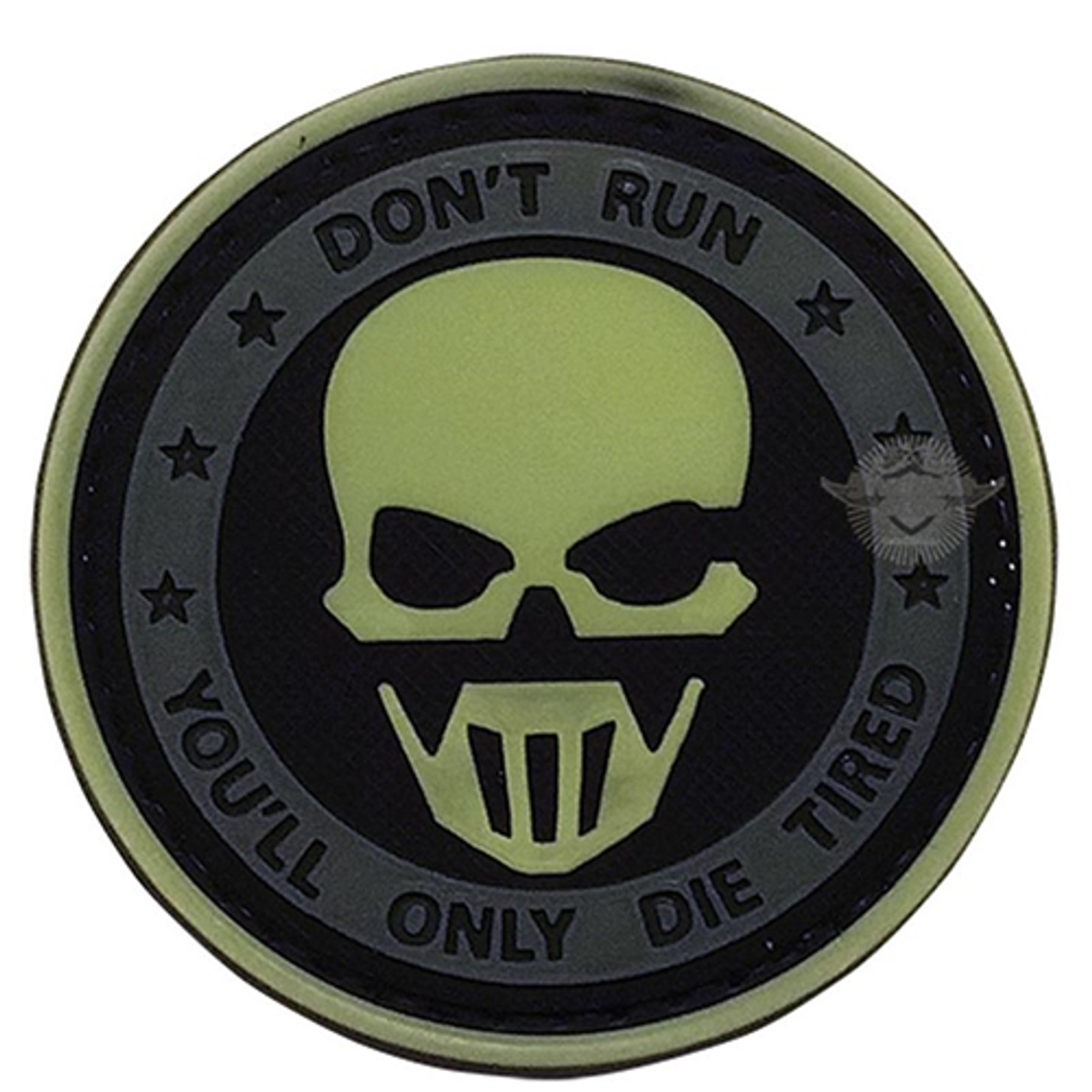 Don't Run Ghost Night Glow Morale Patch