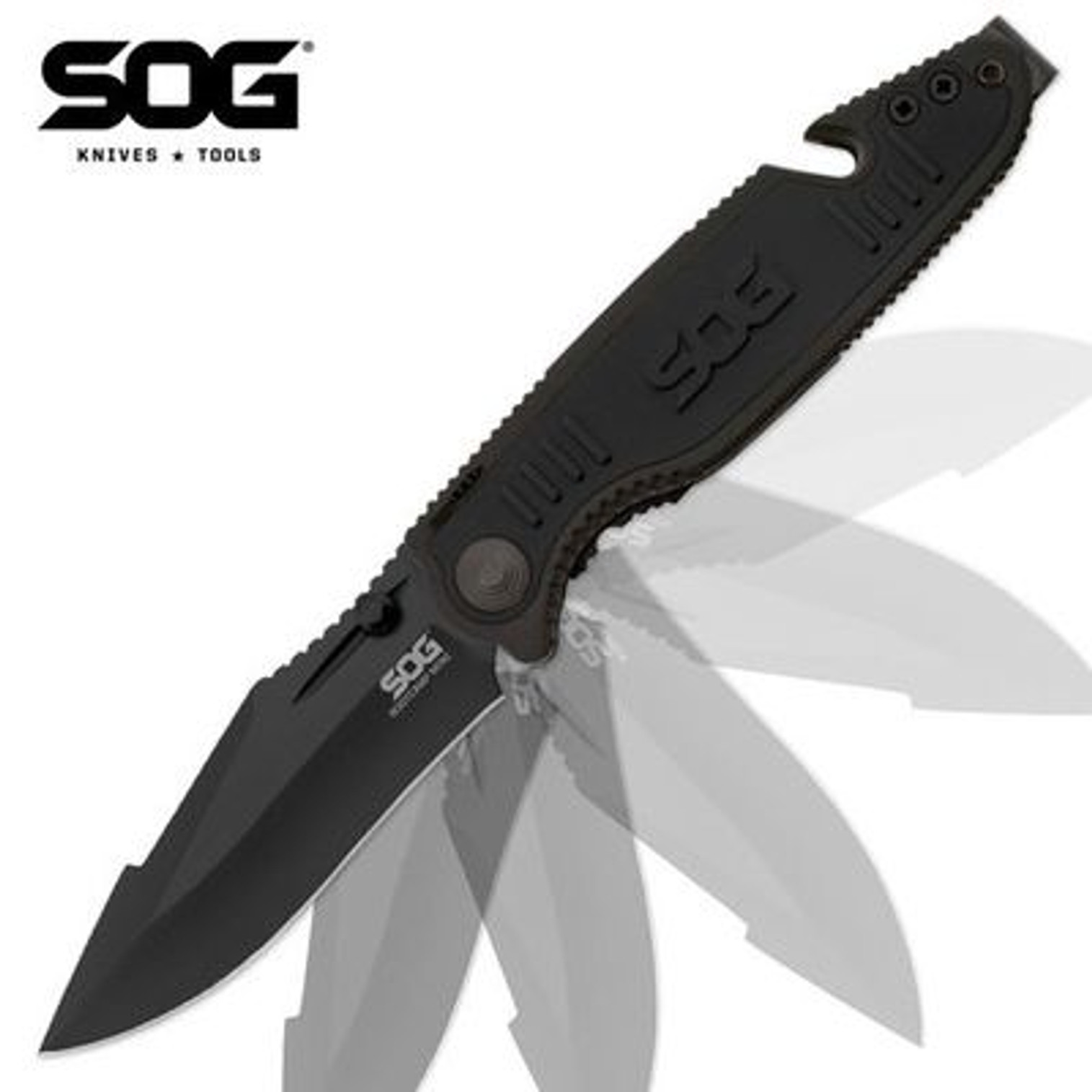 SOG Boot Camp Mini Assisted-Open Folding Knife - Black