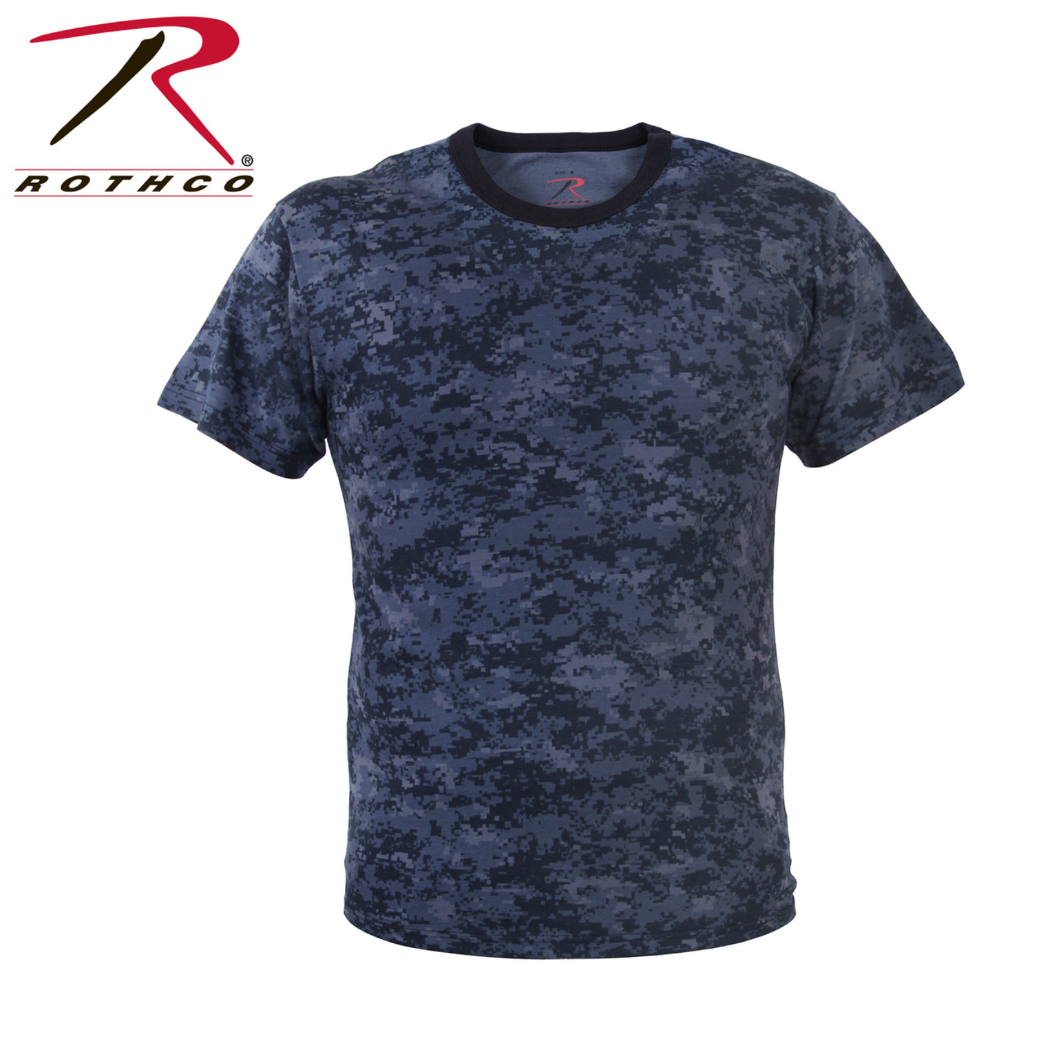 Rothco Digital Camo T-Shirt - Midnight Navy Blue Digital