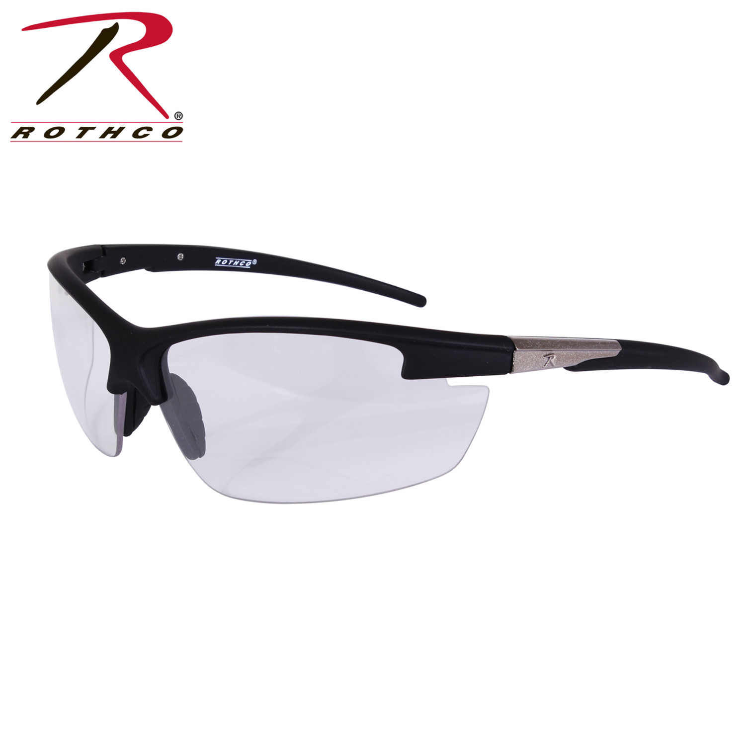 Rothco AR-7 Sport Glasses - Black/Clear