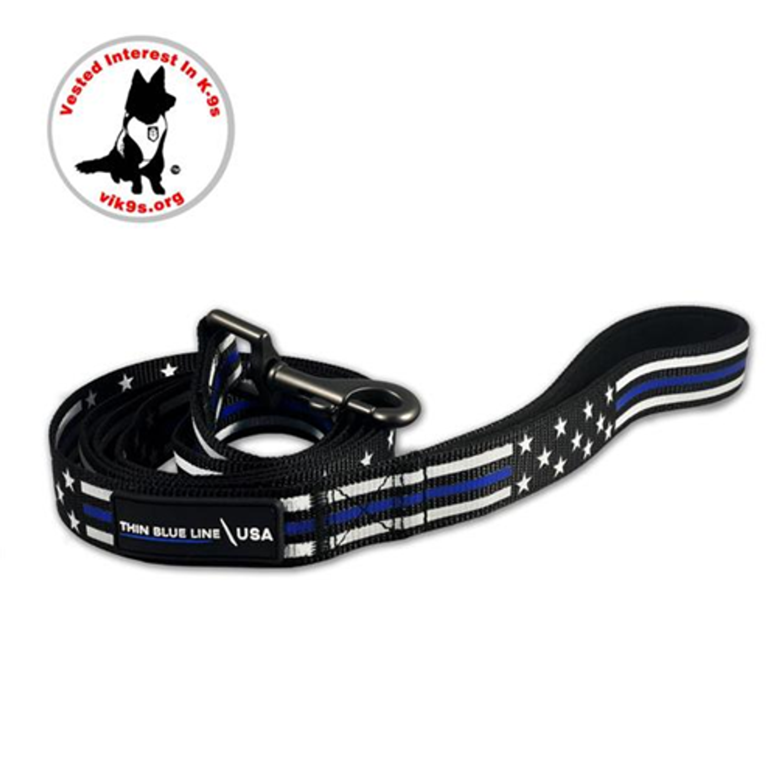 Dog Leash, Thin Blue Line Stars & Stripes