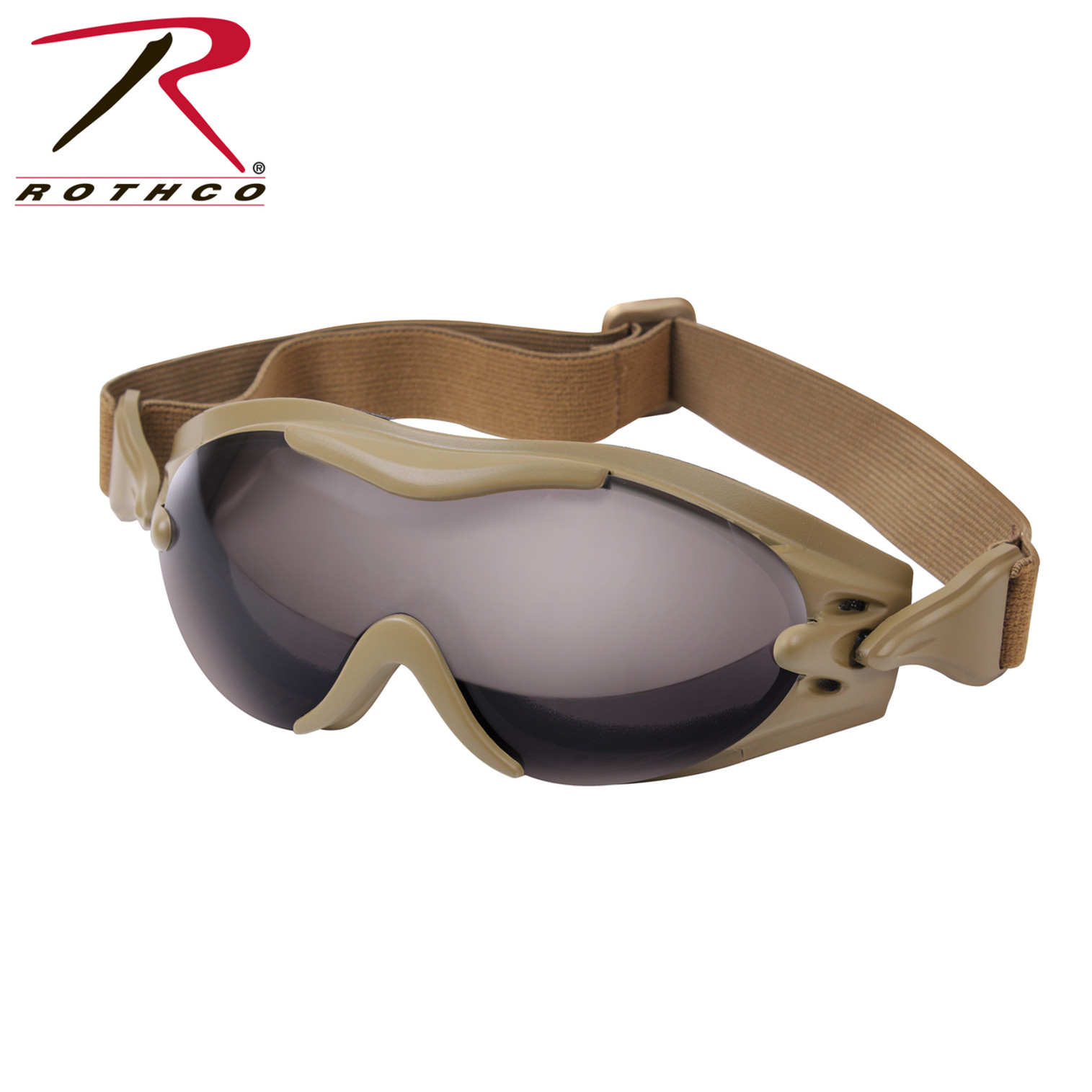 Rothco SWAT Tec Single Lens Tactical Goggle - Coyote Brown