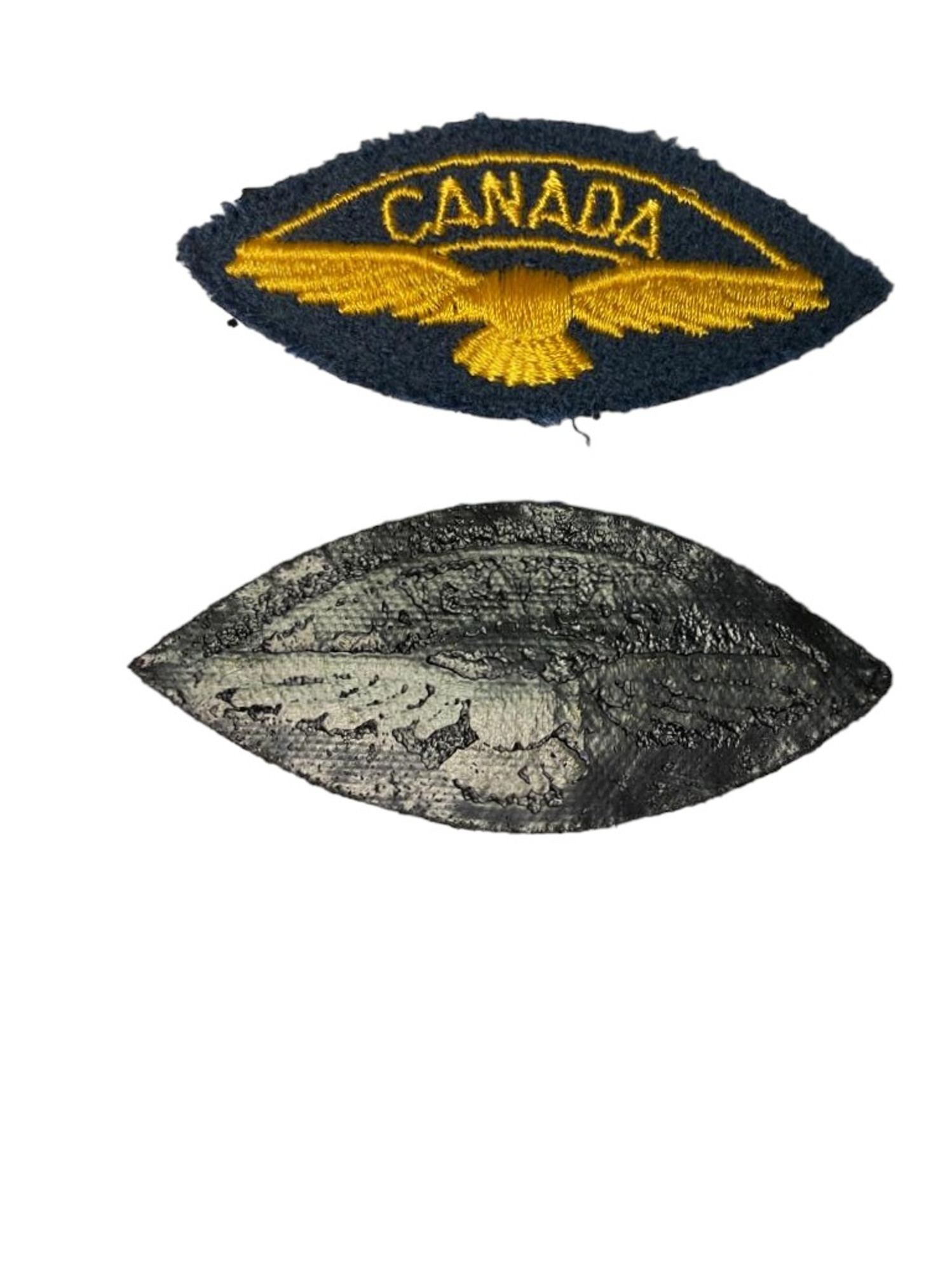 Canadian Armed Forces Air Force Facing Eagles Shoulder Insignia Chevrons 
