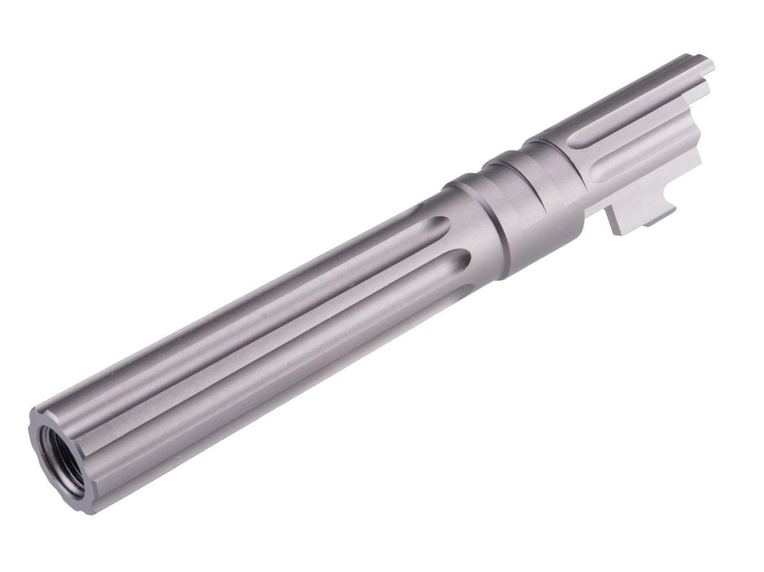 EDGE Airsoft "WARP" Aluminum Fixed Outer Barrel for 1911 / Hi-CAPA Gas Blowback Airsoft Pistols (Color: Titanium Grey)