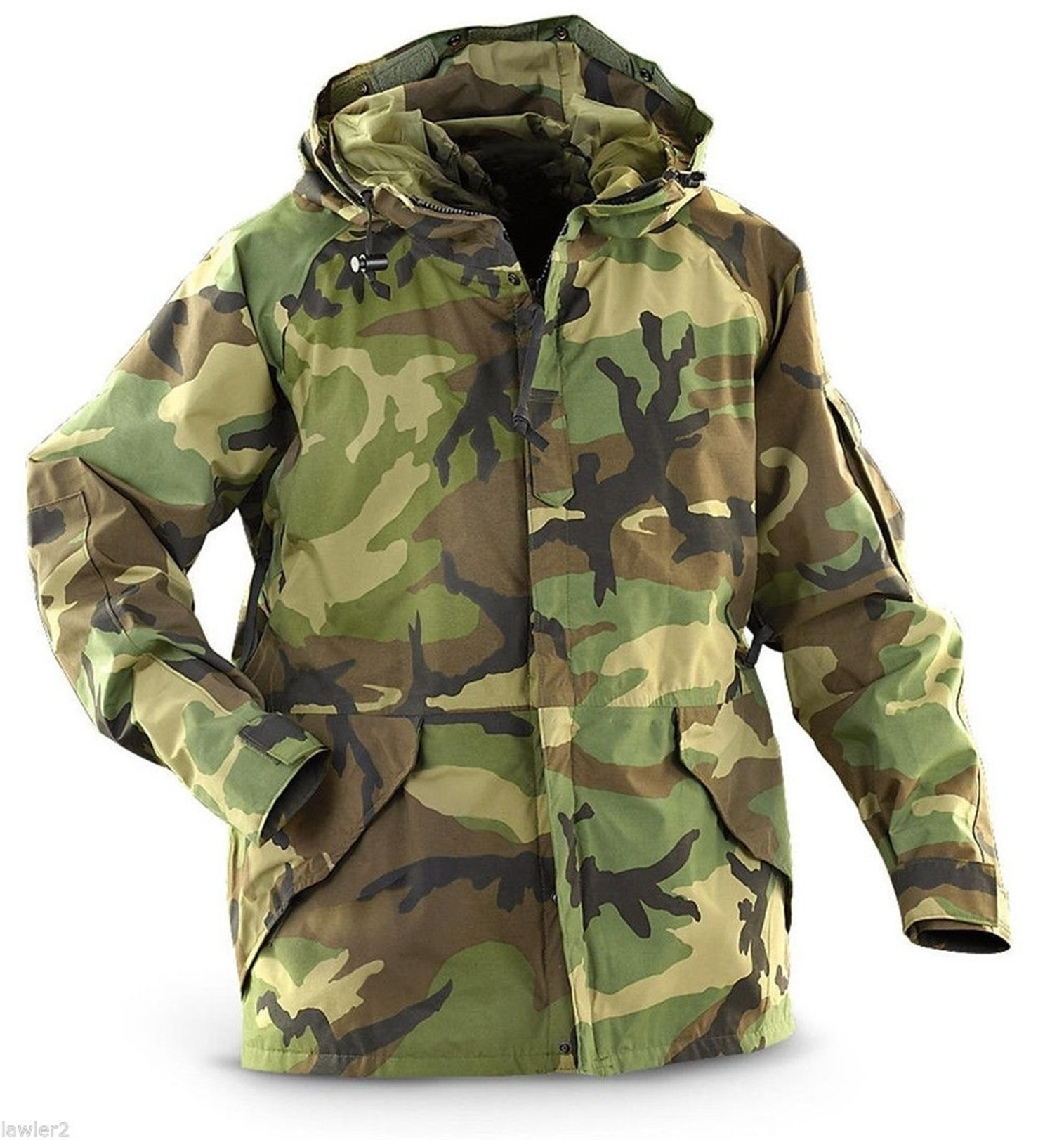 U.S. Armed Forces Gen I ECWCS Parka Cold/Wet Weather Parka - Medium Short