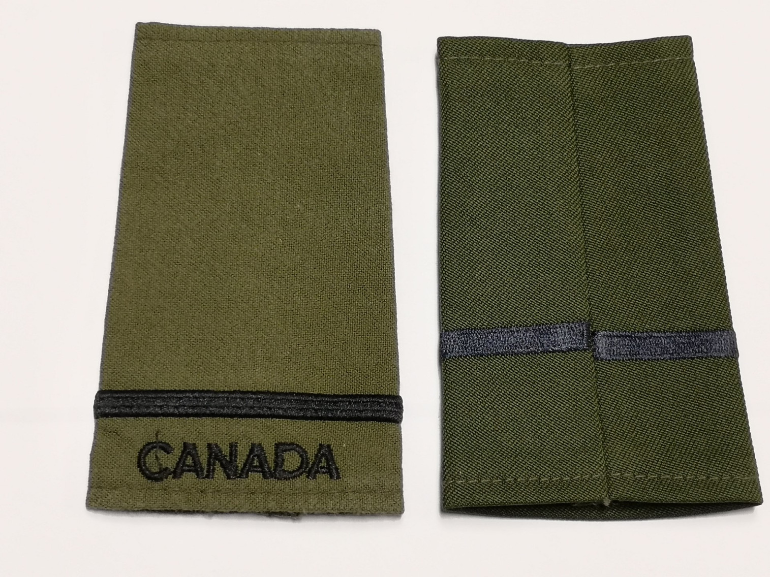 Canadian Armed Forces Green Rank Epaulets Navy - Naval Cadet
