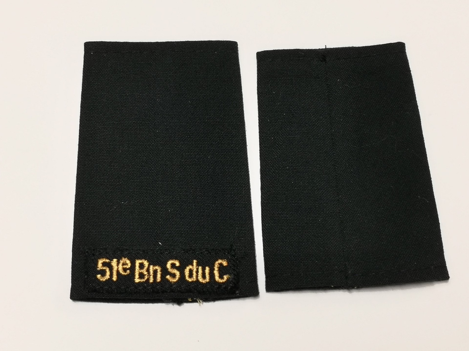 Canadian Armed Forces Dark Green Rank Epaulets 51e Bn S du C - Private (Basic)