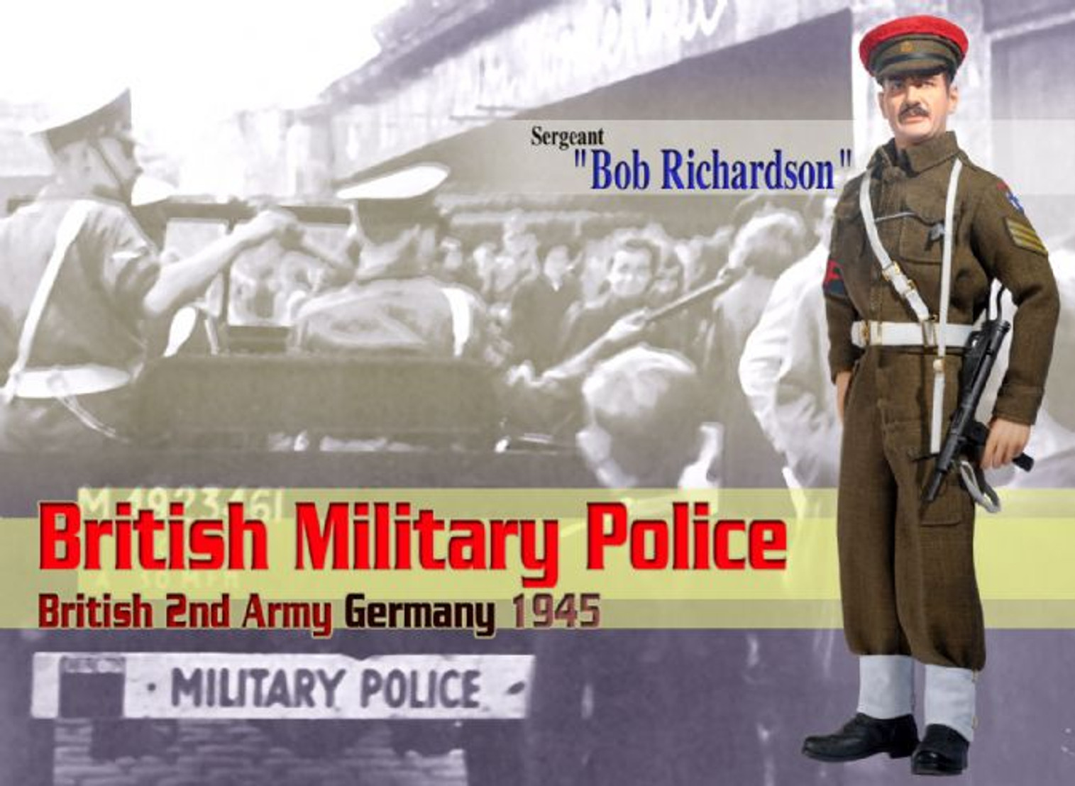 "Bob Richardson", British Military Police, British 2nd Army, Germany 1945 (Sergeant) - Damaged Left Hand