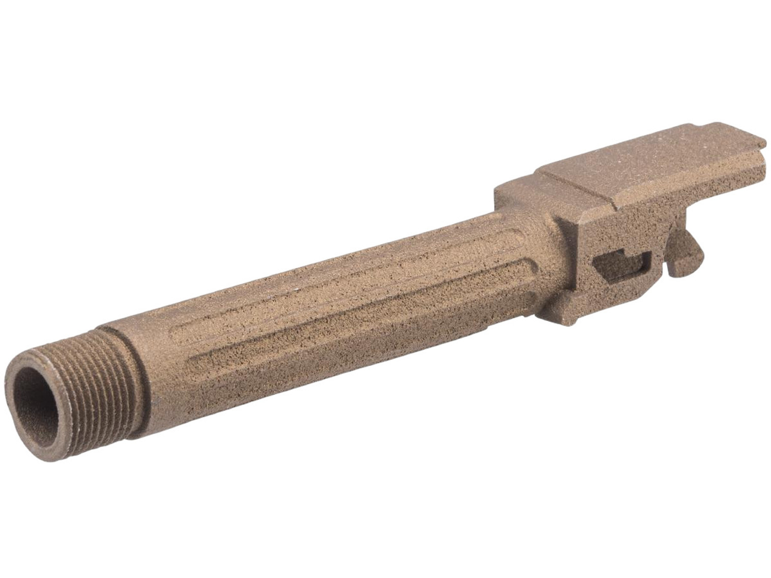 Tapp Airsoft 3D Printed Threaded Barrel w/ Custom Cerakote for TM Compact Poly Frame Gas Blowback Airsoft Pistols (Color: Burnt Bronze)