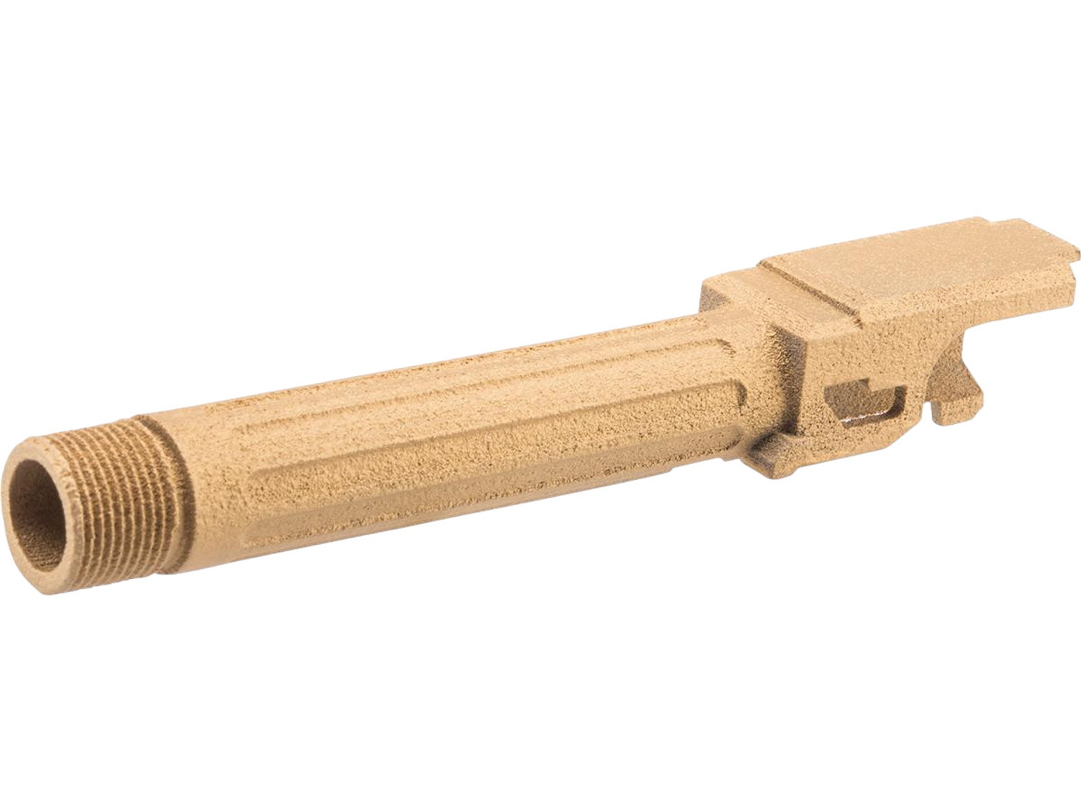 Tapp Airsoft 3D Printed Threaded Barrel w/ Custom Cerakote for TM Compact Poly Frame Gas Blowback Airsoft Pistols (Color: Gold)