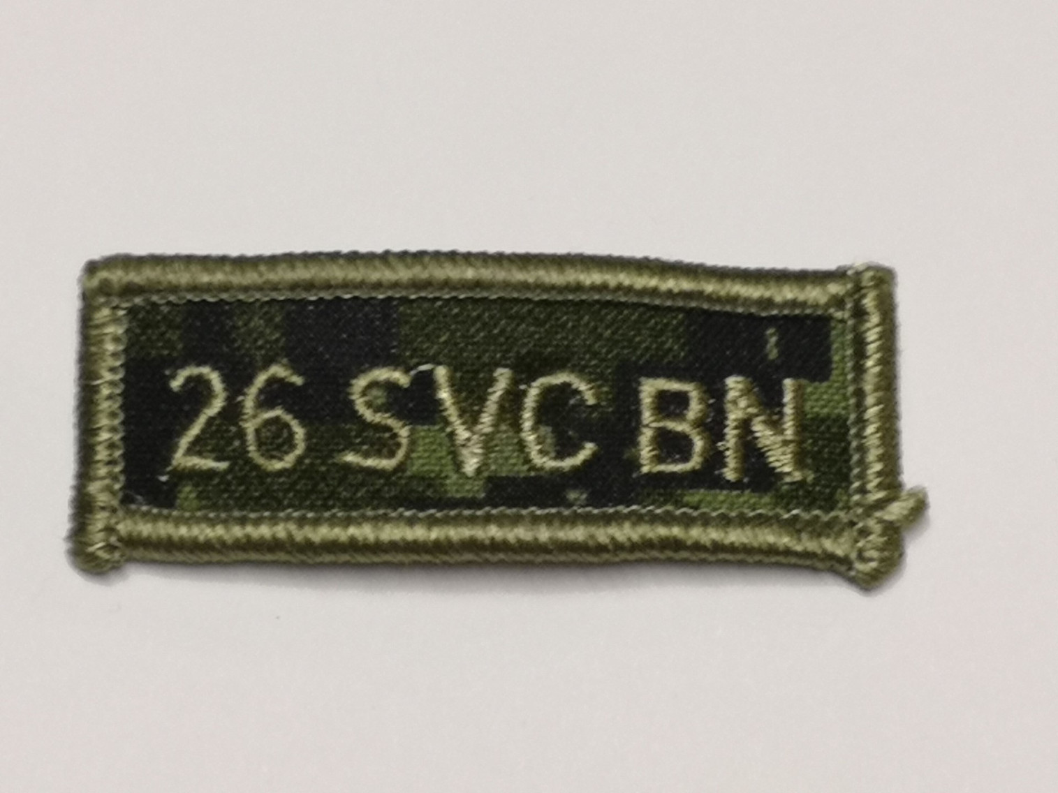 Canadian Armed Forces Cadpat Regiment Tab - 26 SVC BN