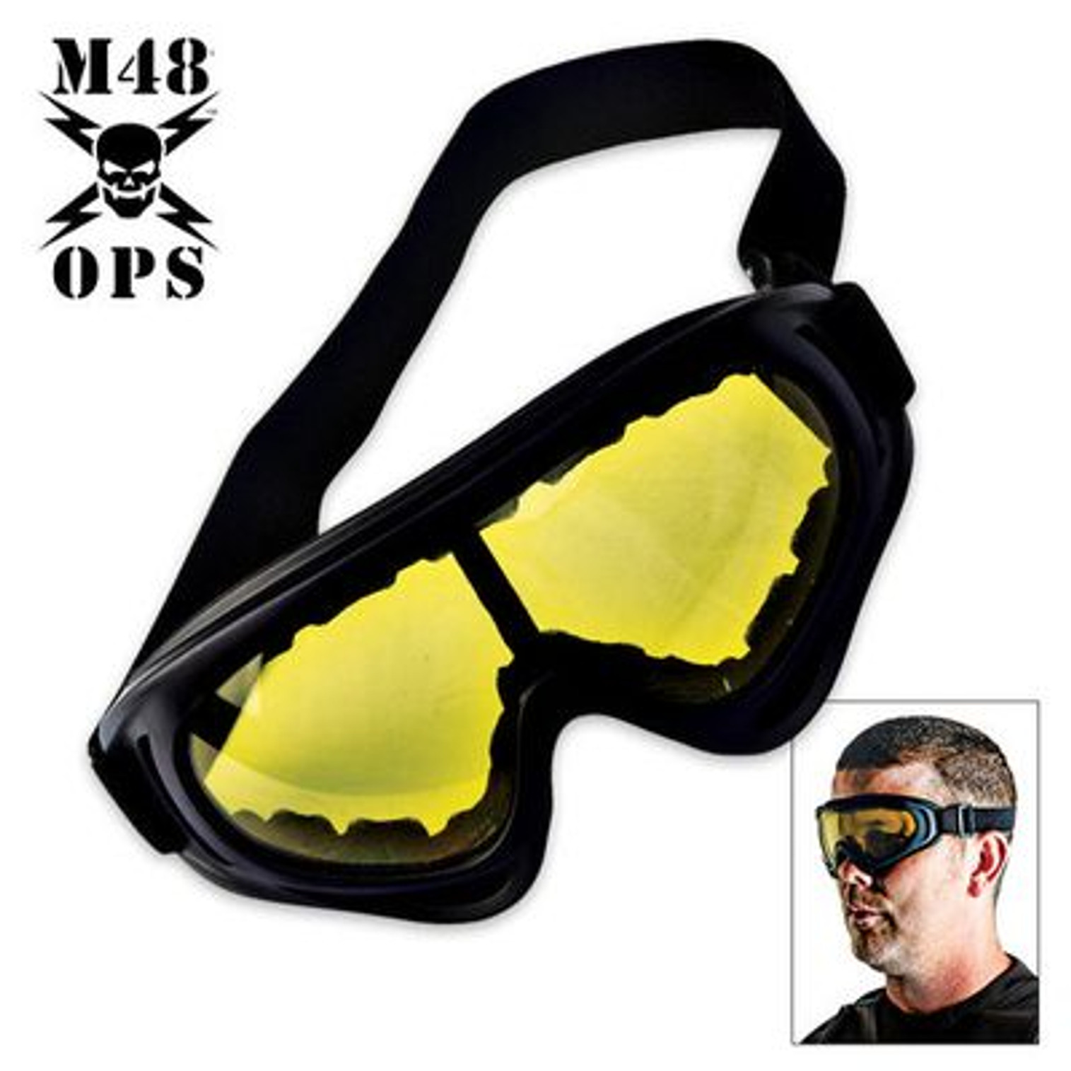 Tactical Wind Goggles Yellow