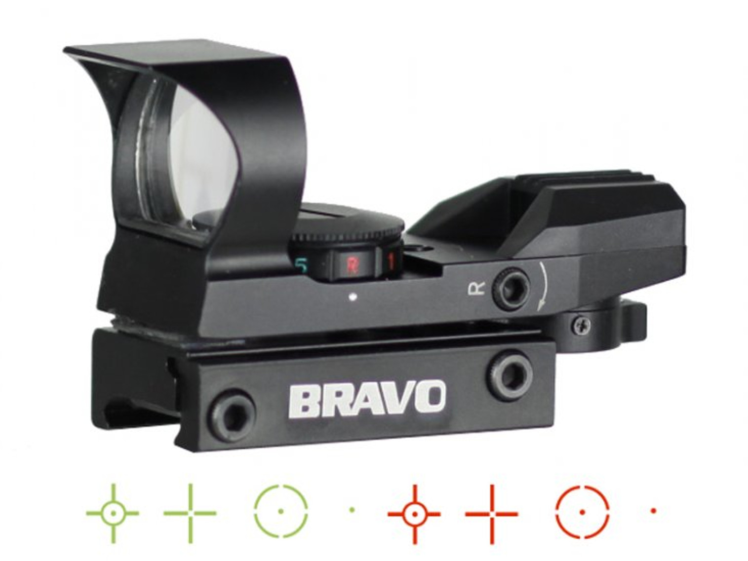 Bravo Airsoft Red Dot Sight #3: MROS SQR-Z Red and Green Dot