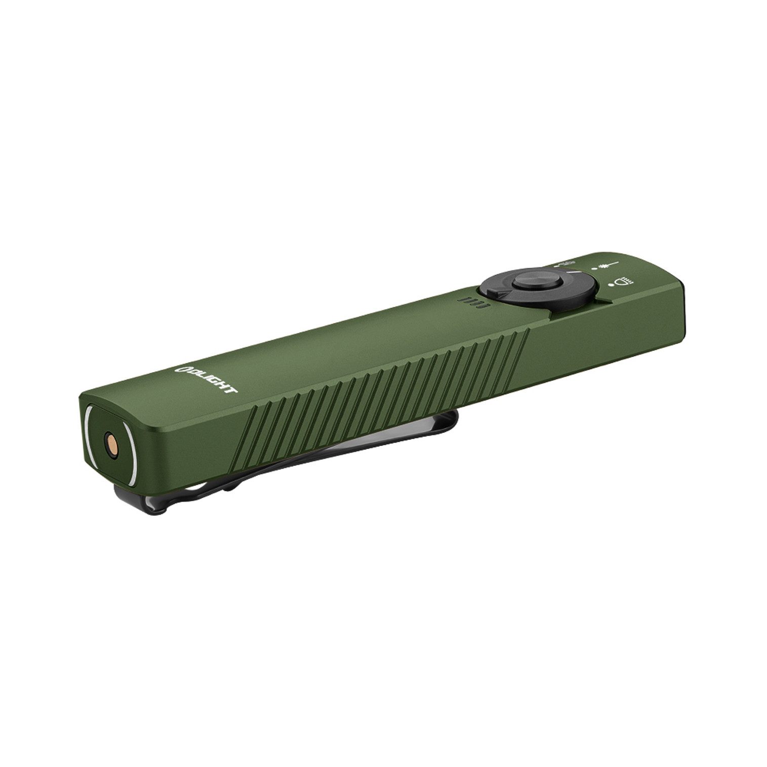 Olight Arkfeld Pro Flat EDC Flashlight with LED Light UV & Laser - OD Green