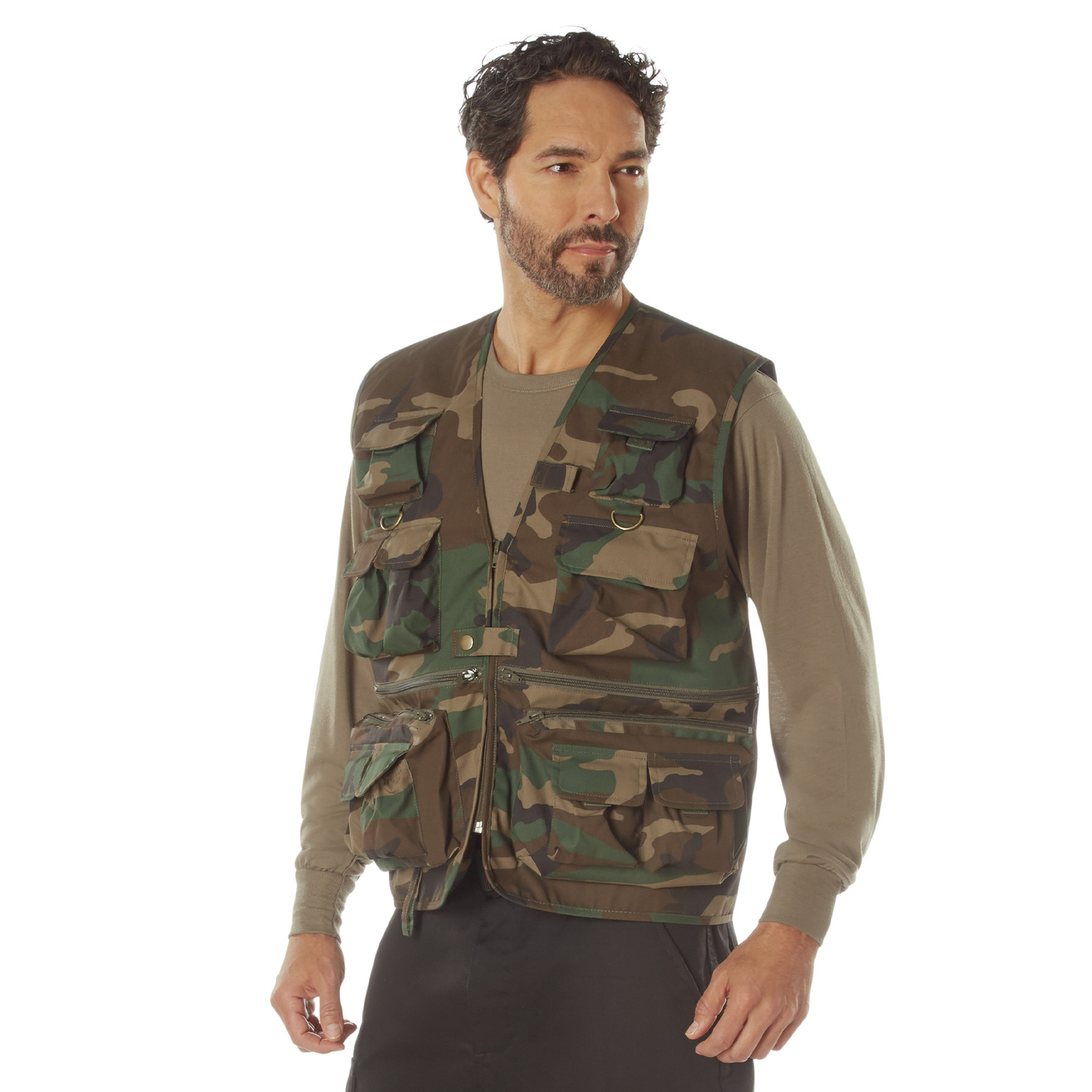 Rothco Uncle Milty Travel Vest - Woodland Camo 