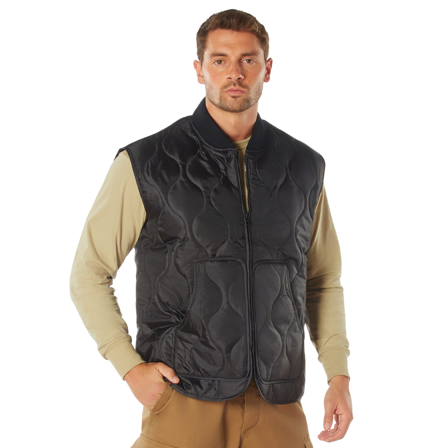 Rothco Quilted Woobie Vest - Black 