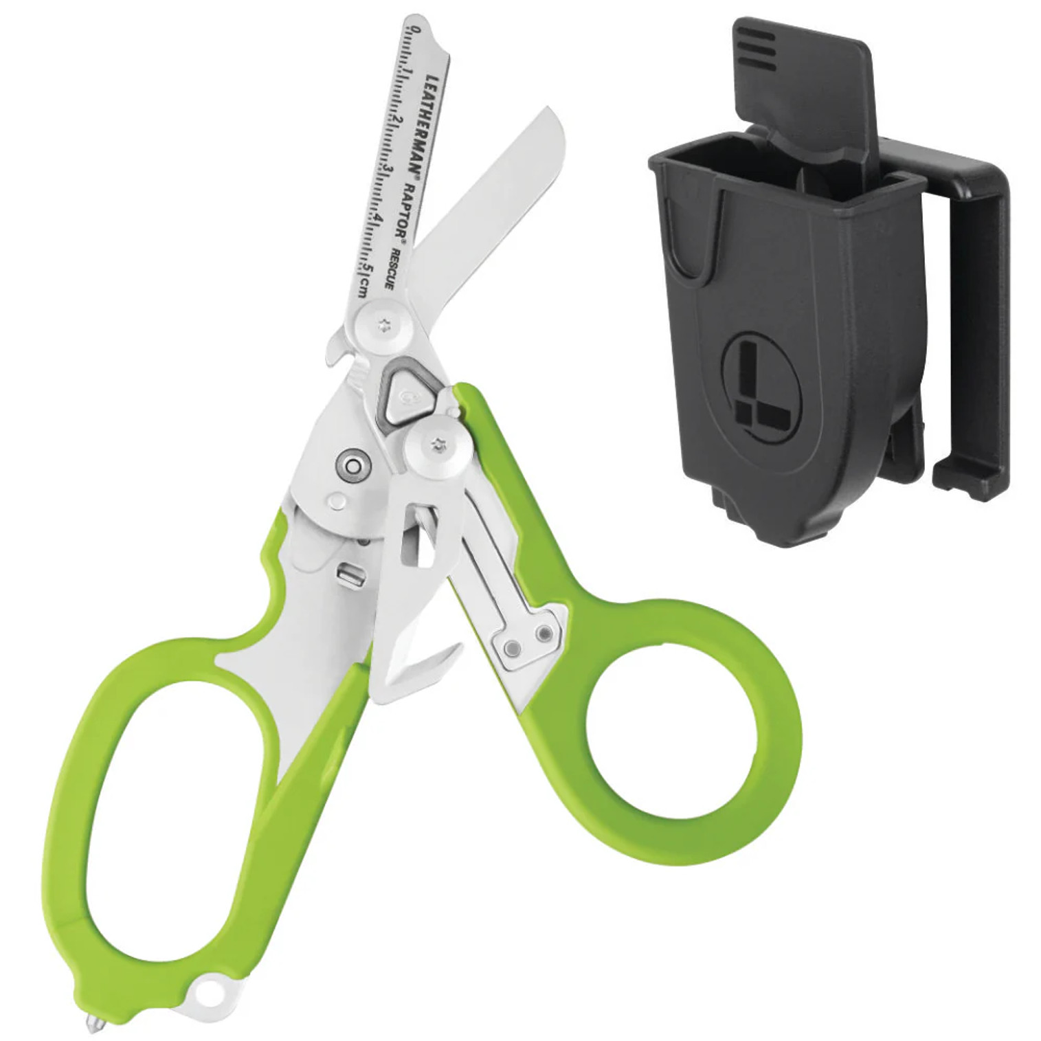 Leatherman Raptor Rescue Shears Green Utility Black Sheath